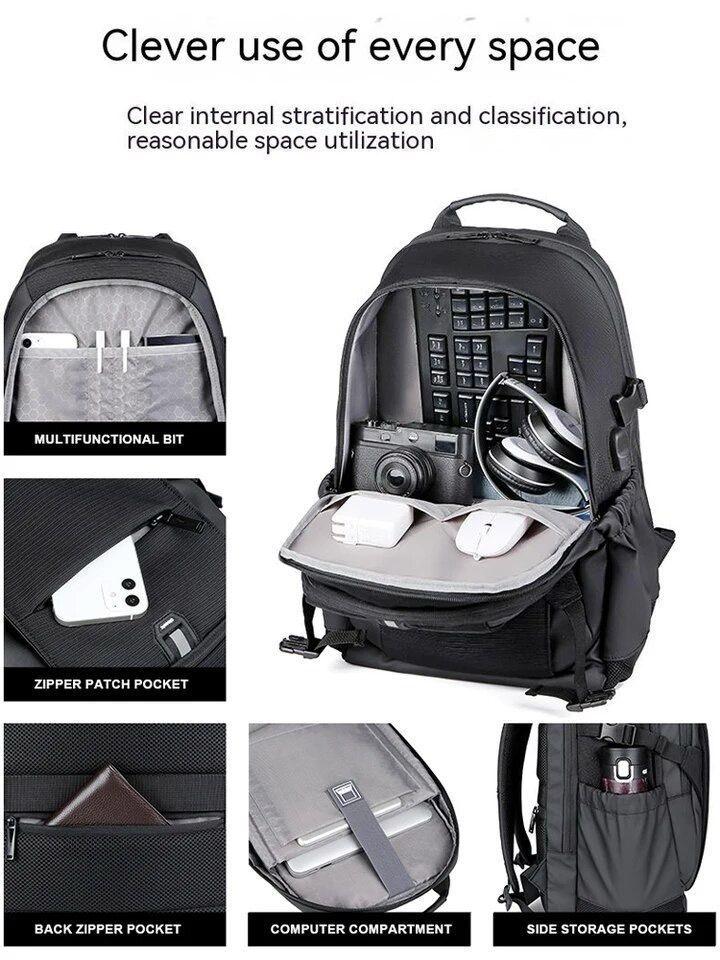 Mochila Multifuncional Laptop y Notebook Puerto USB Universidad Hombre Mujer -1