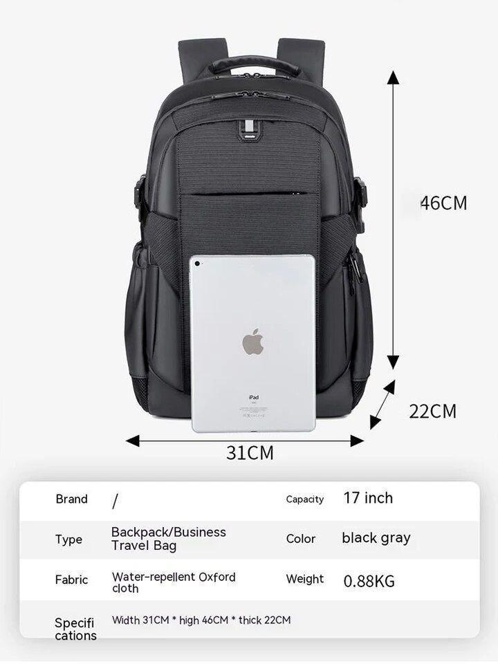 Mochila Multifuncional Laptop y Notebook Puerto USB Universidad Hombre Mujer -6