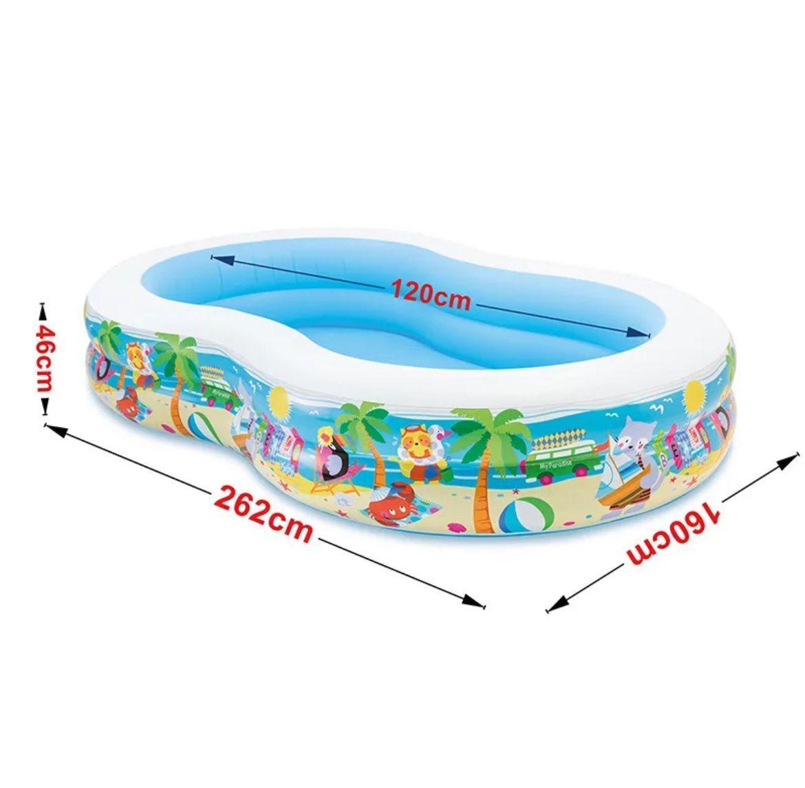 Piscina Verano Inflable Niños 262x160x46 Cm Intex Multicolor 700Litro-3
