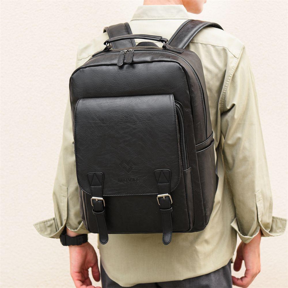 Mochila MOVAC Urban de Cuero Pu Ecologico Elegante Gran Capacidad-2