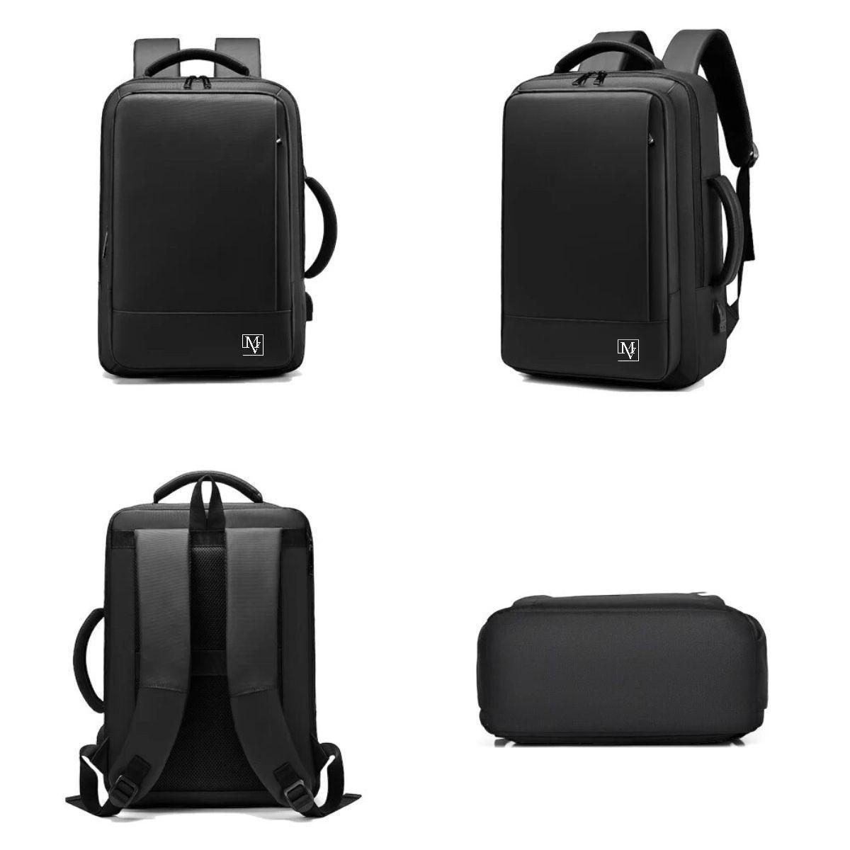 Mochila Movac Essence Antirrobo Con Puerto Usb. Multifuncional.-3