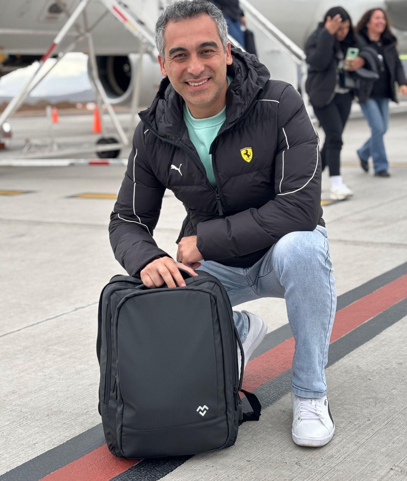 Mochila Movac Essence Antirrobo Con Puerto Usb. Multifuncional.-3