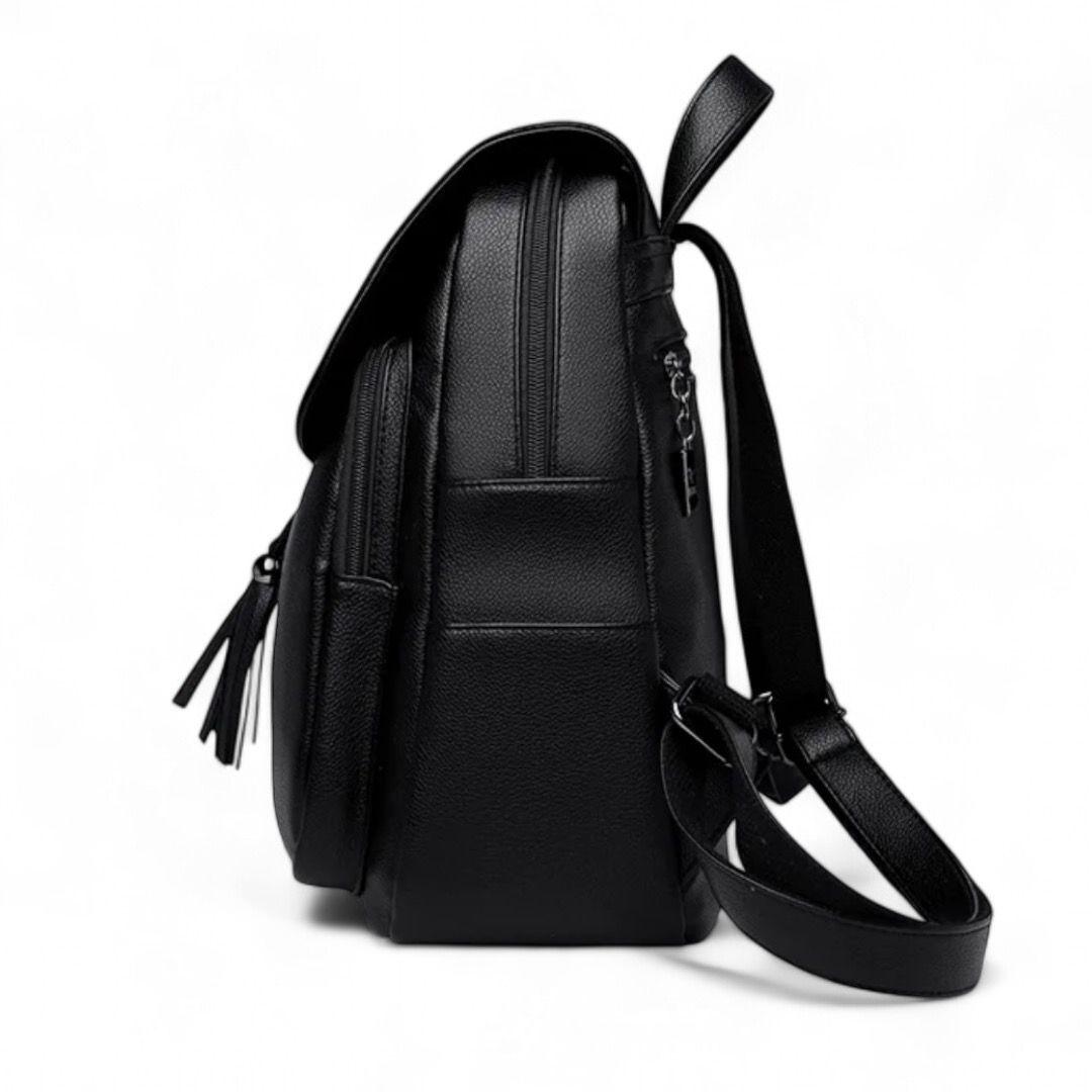 Mochila de Mujer Chic Cuero Pu Suave Juvenil Impermeable Gran Capacidad-2