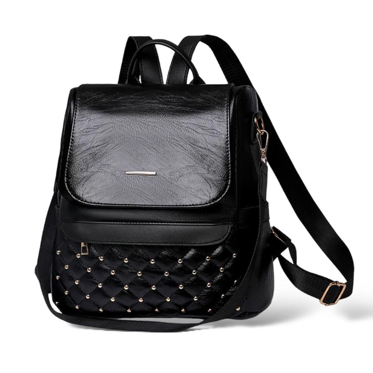Mochila Cartera Antirrobo De Cuero PU Elegante.-0