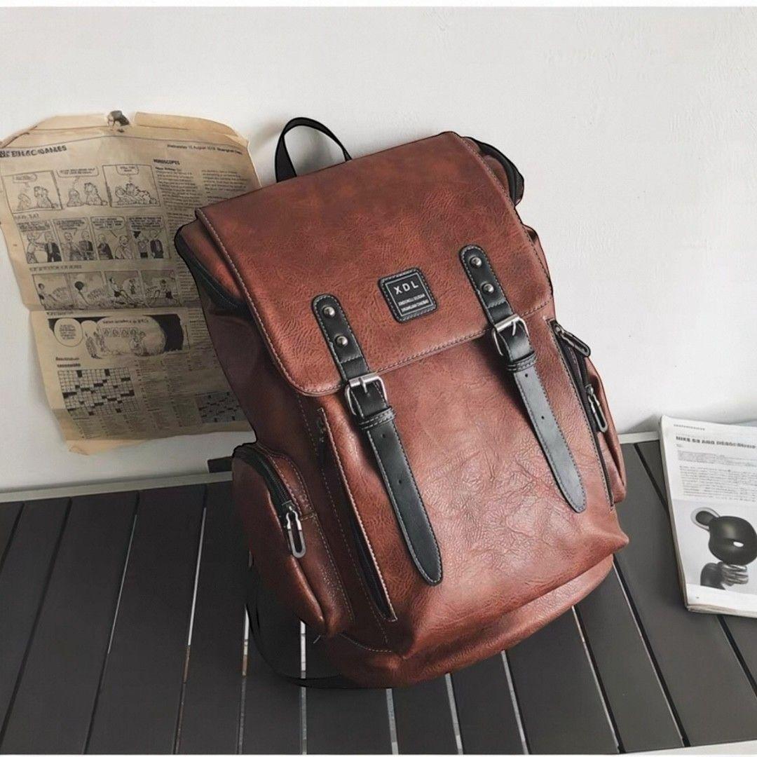 Mochila Mv Movac Clasica Urbana 24l Eco Cuero Hombre-3