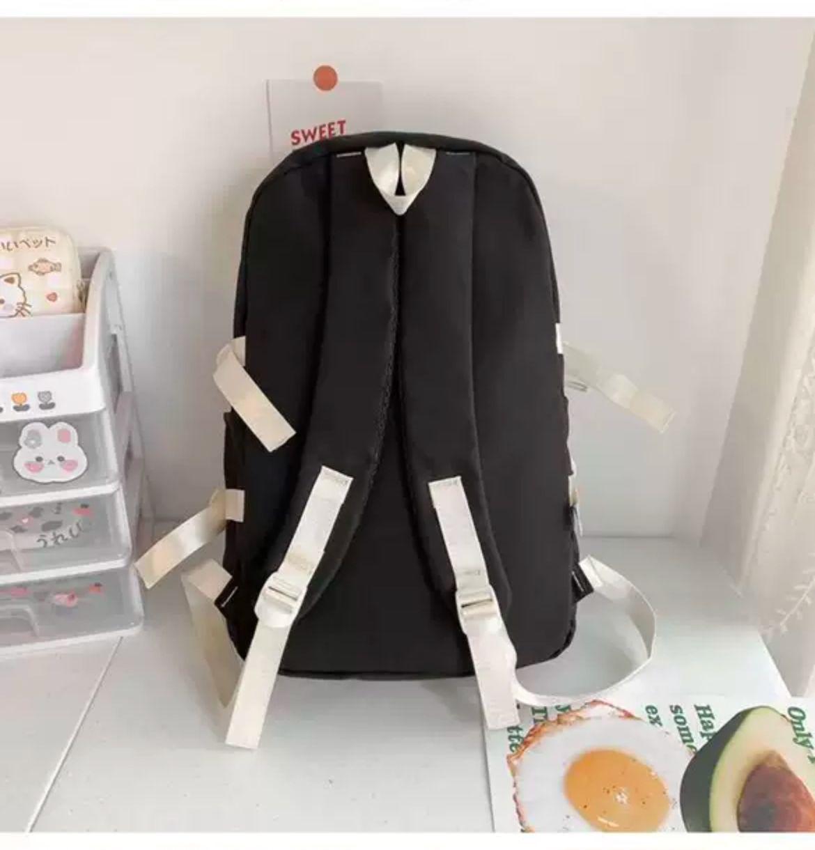Mochila Bolso Juvenil Escolar Kawaii Ligera Multiuso 15L-3
