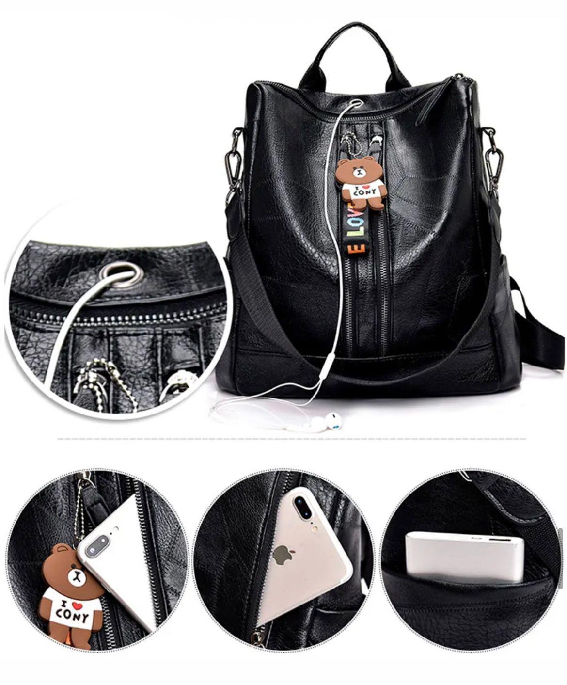 Mochila MOVAC Ultra Elegance Antirrobo para Mujer De Material Cuero PU -1
