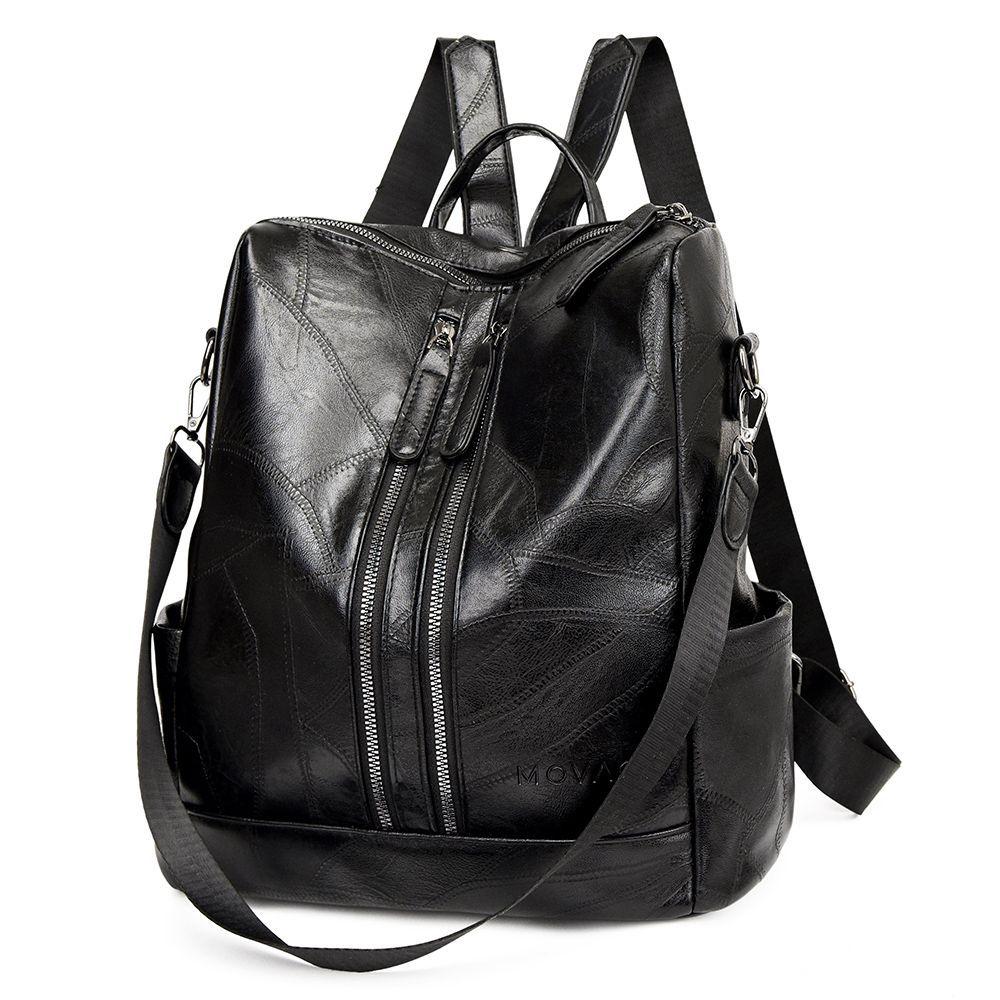 Mochila MOVAC Ultra Elegance Antirrobo para Mujer De Material Cuero PU -2