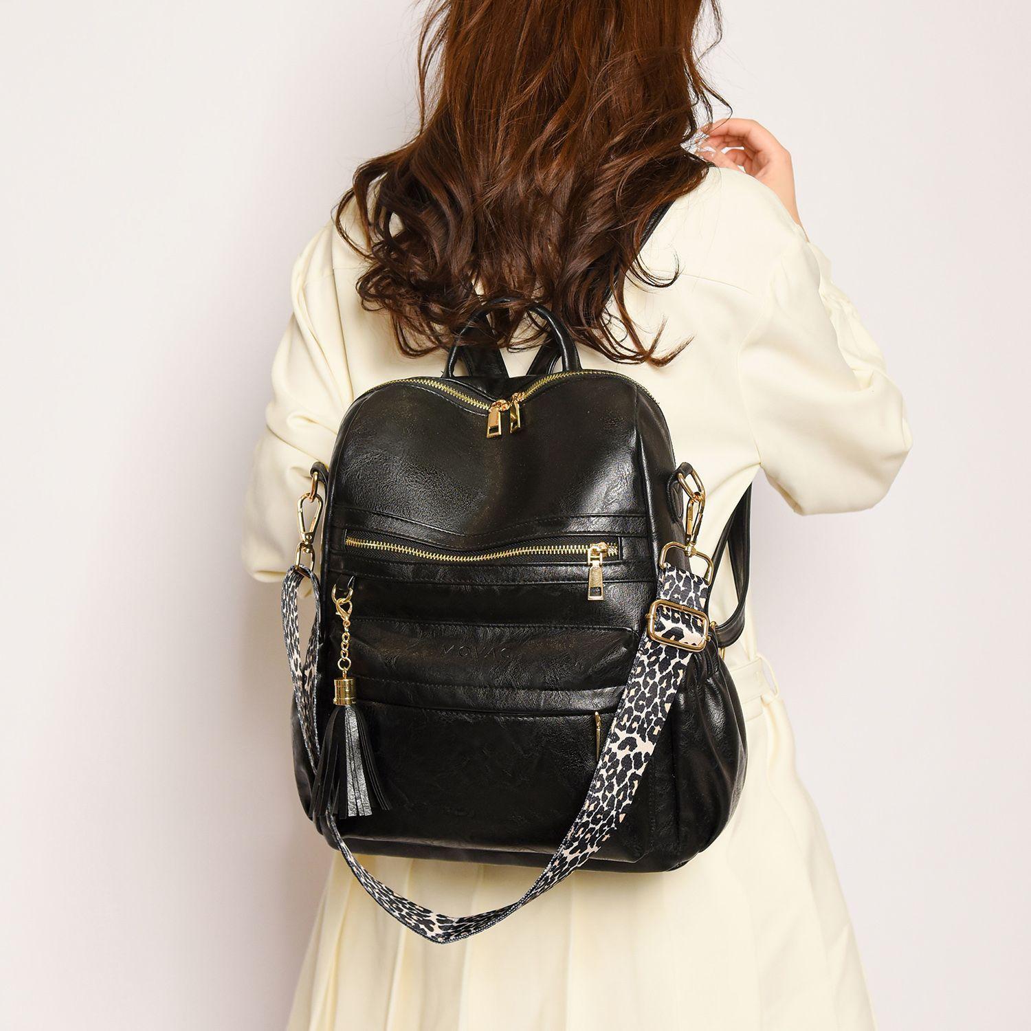 Mochila Cartera MOVAC Urban Chip Cuero PU Mujer a la Moda Multiuso-4