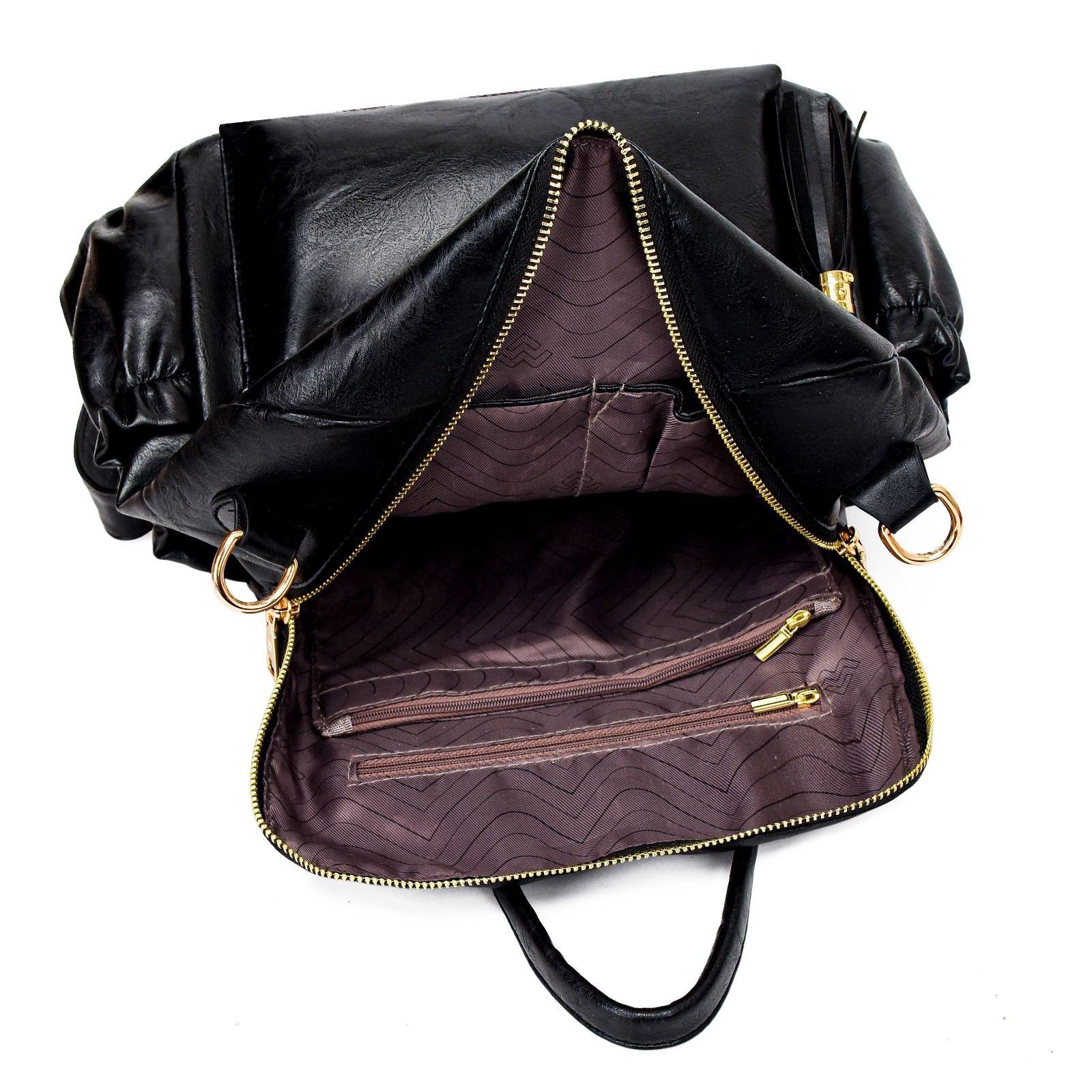 Mochila Cartera MOVAC Urban Chip Cuero PU Mujer a la Moda Multiuso-5