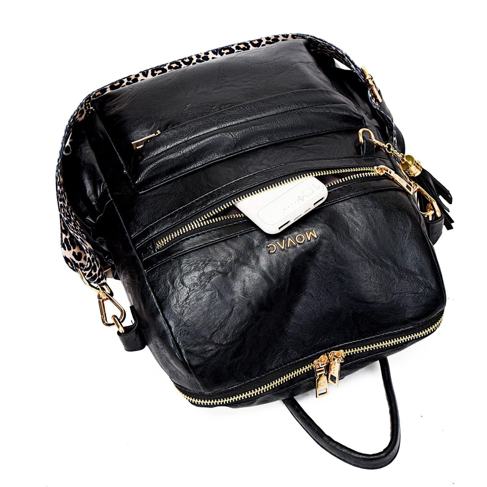 Mochila Cartera MOVAC Urban Chip Cuero PU Mujer a la Moda Multiuso-7