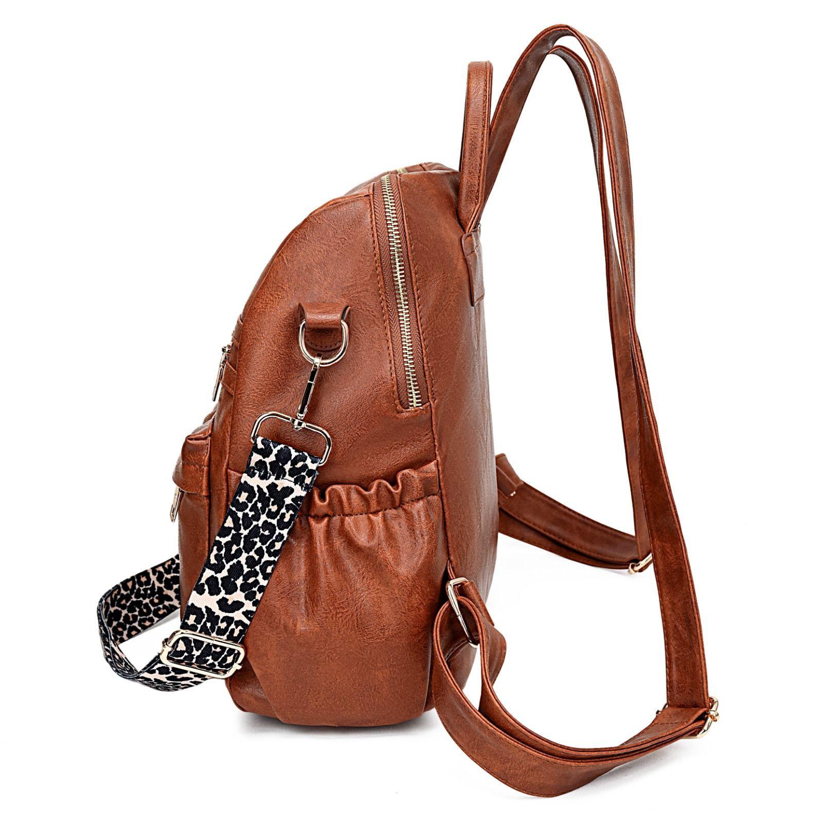 Mochila Cartera MOVAC Urban Chip Cuero PU Mujer a la Moda Multiuso-3