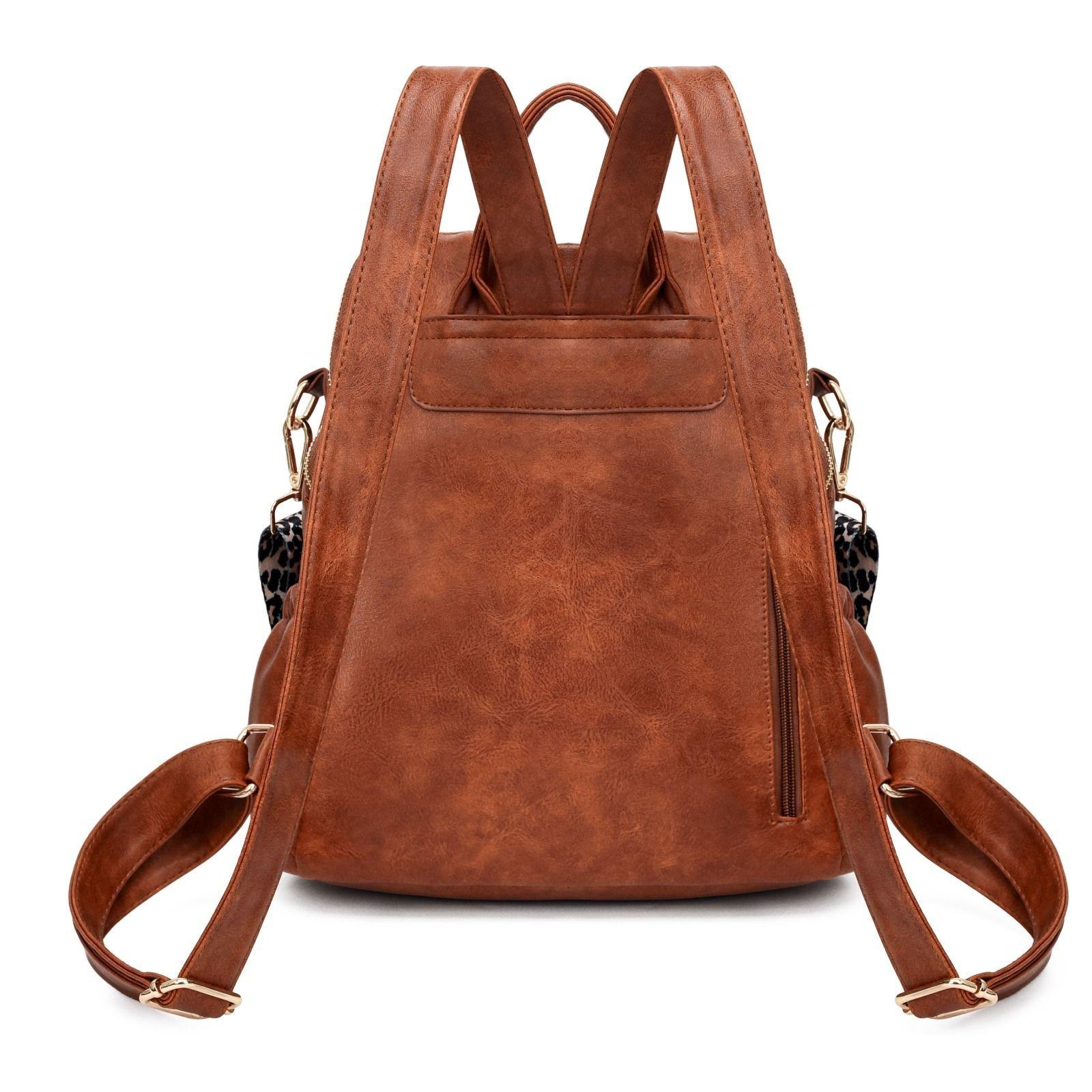 Mochila Cartera MOVAC Urban Chip Cuero PU Mujer a la Moda Multiuso-4