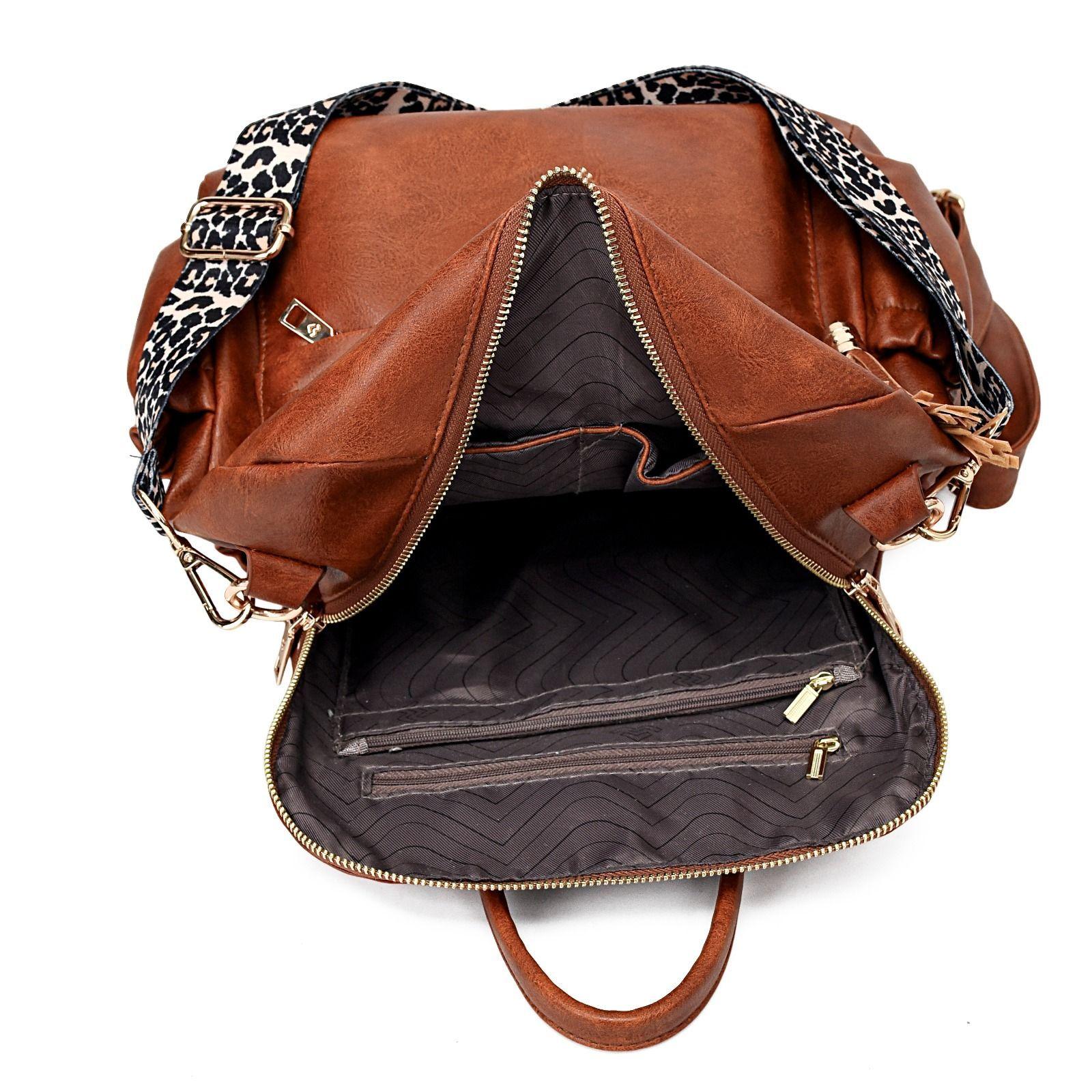 Mochila Cartera MOVAC Urban Chip Cuero PU Mujer a la Moda Multiuso-5