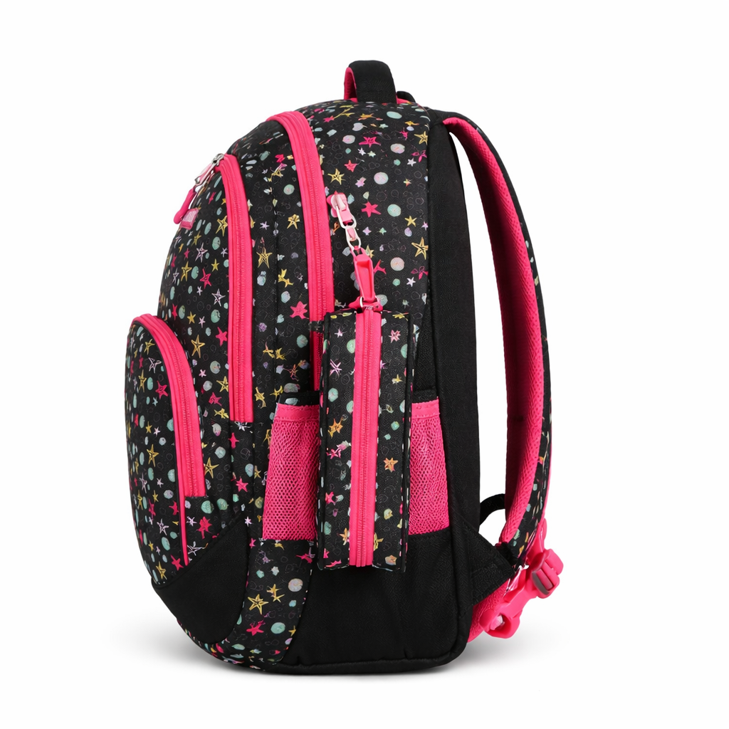 Mochila set escolar con estuche ni a Liviana y con m ltiples bolsillos regreso a clases Modelo Viral-4