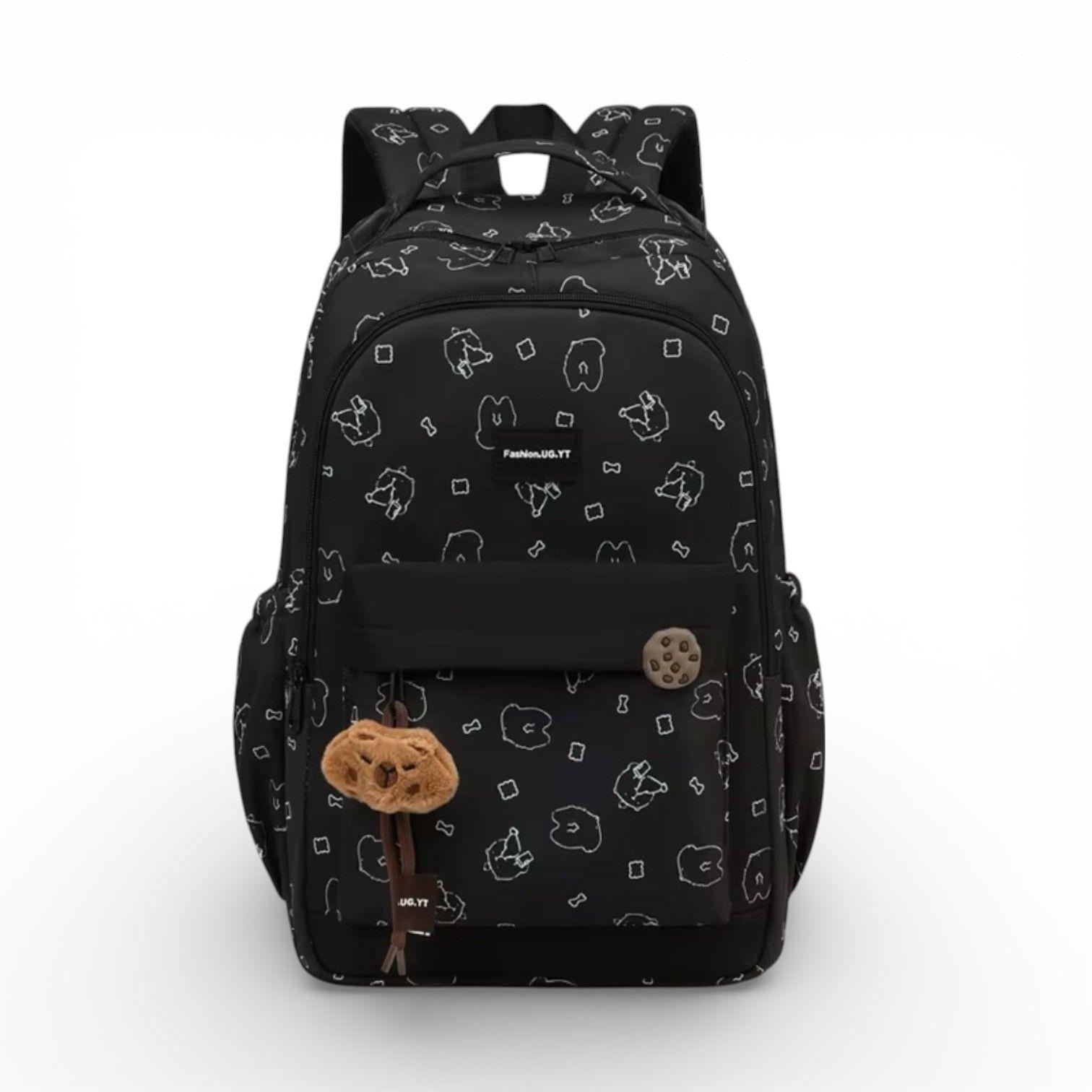 Mochila Escolar Infantil para Ni a Dise o Capibara 25L multiples compartimiento regreso a clases-2