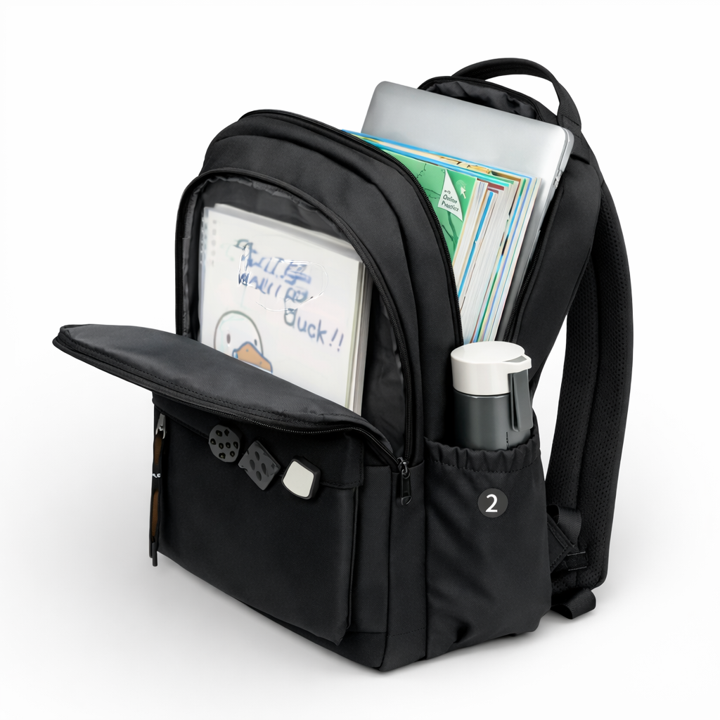 Mochila escolar Infantil Capibara 2026 para ni a y ni o capacidad 25L-3