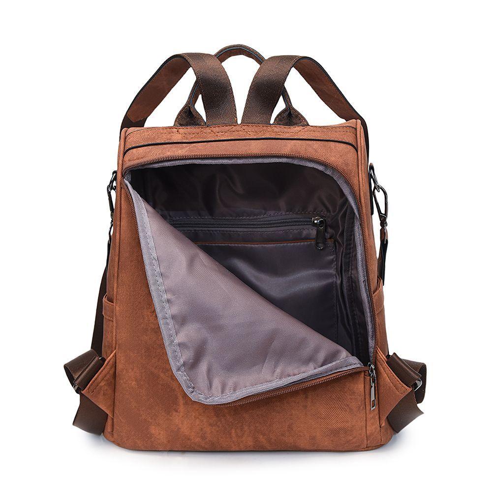 Mochila Movac Antirrobo Chic para Mujer de Cuero PU Multiuso-2