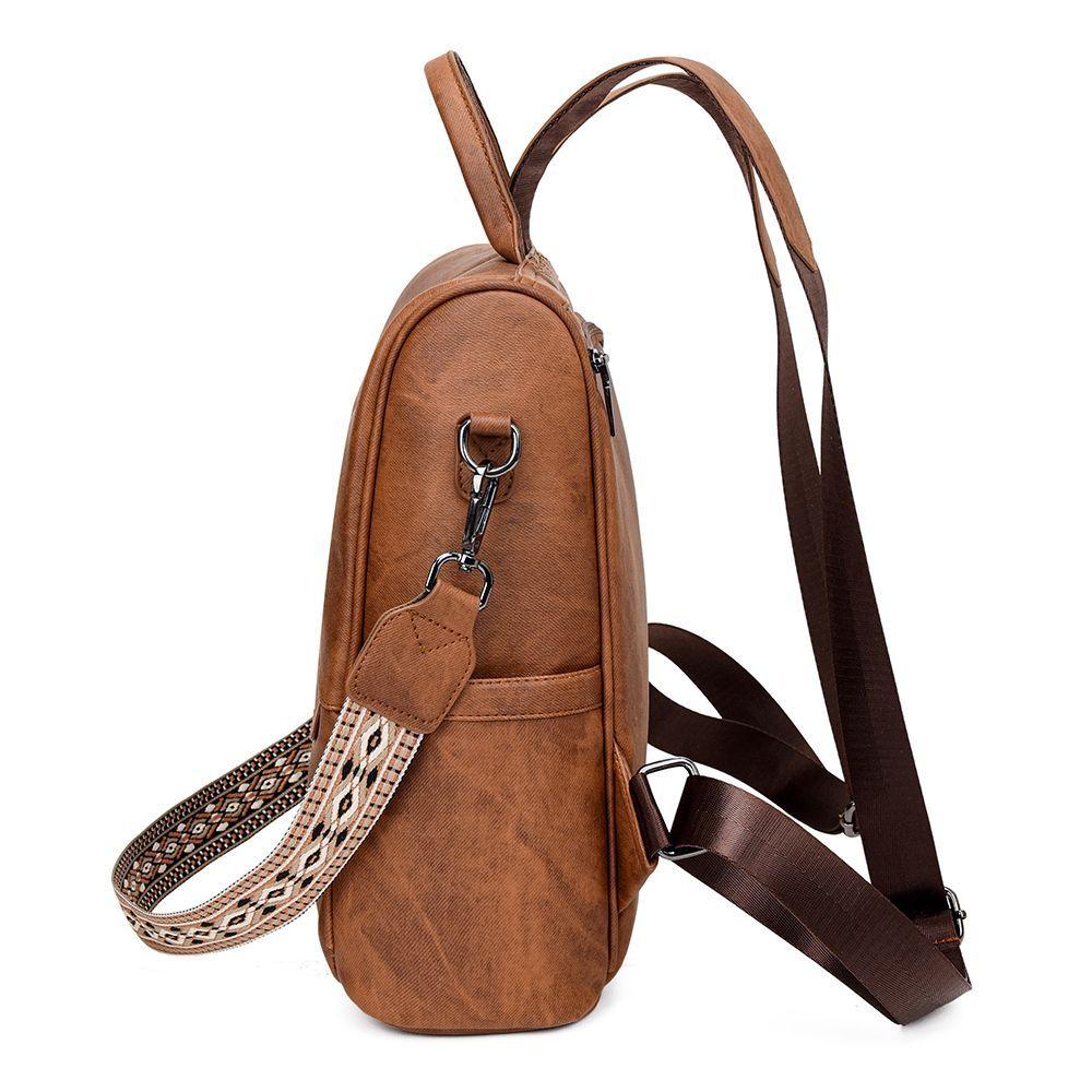Mochila Movac Antirrobo Chic para Mujer de Cuero PU Multiuso-5