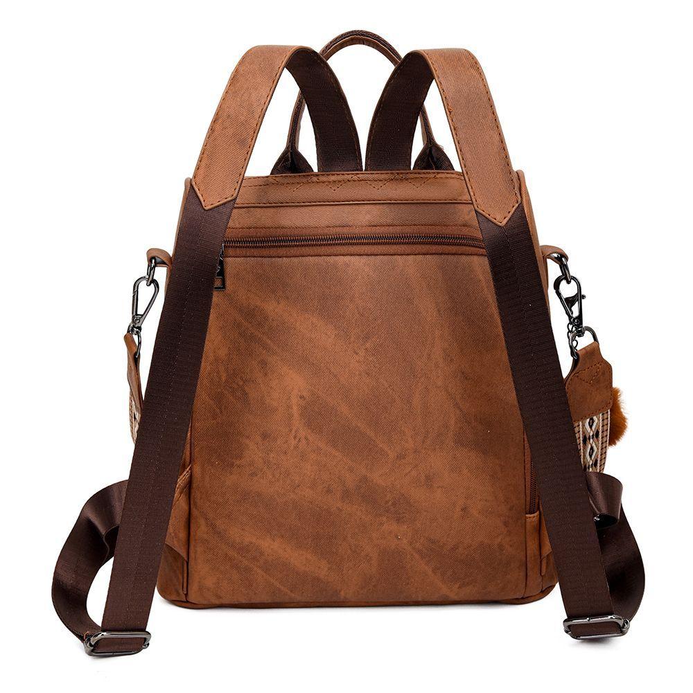 Mochila Movac Antirrobo Chic para Mujer de Cuero PU Multiuso-6