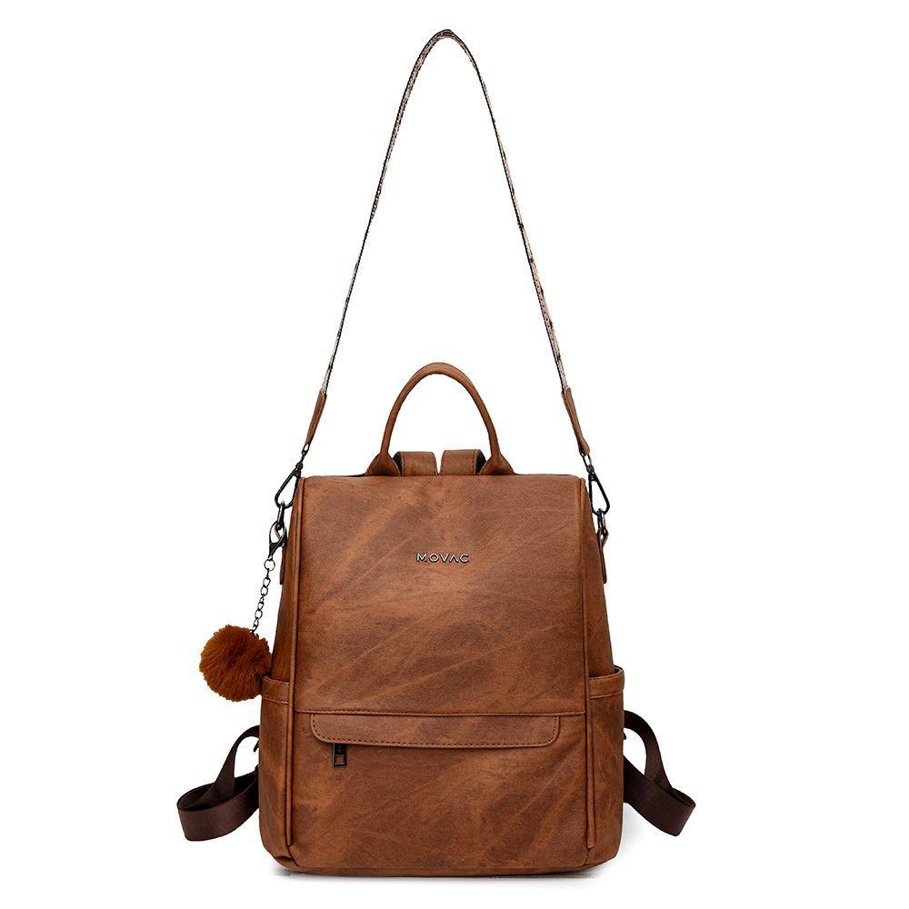 Mochila Movac Antirrobo Chic para Mujer de Cuero PU Multiuso-7