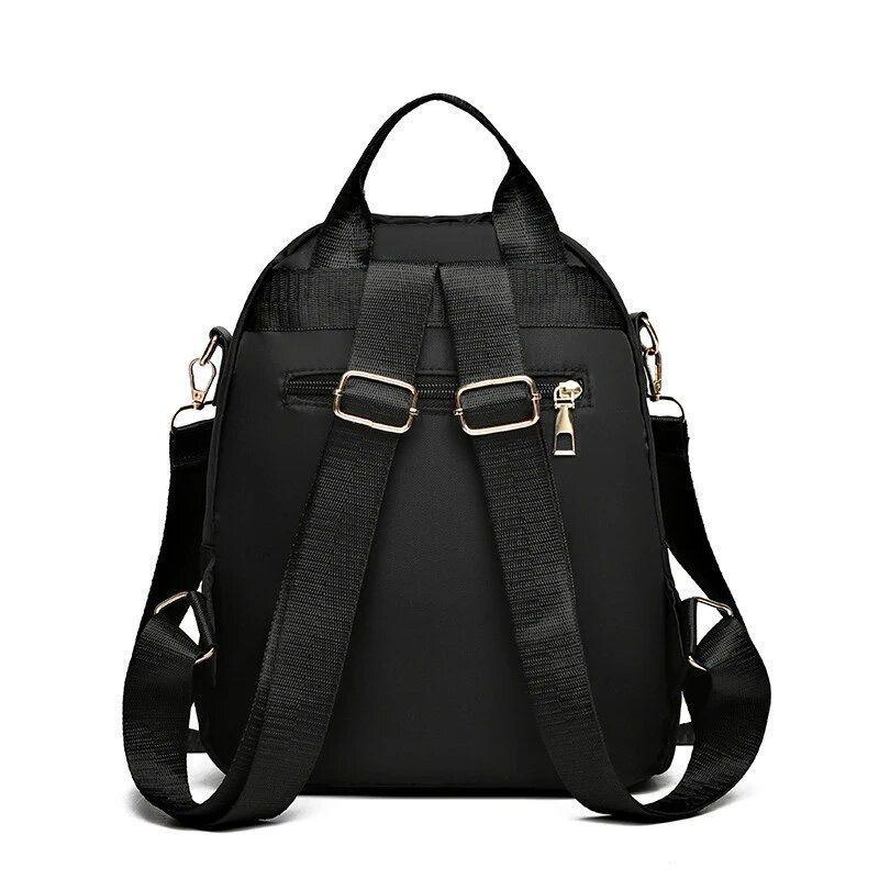 Mochila Cartera Bolso Juvenil de Mujer Impermeable Multifuncional-4