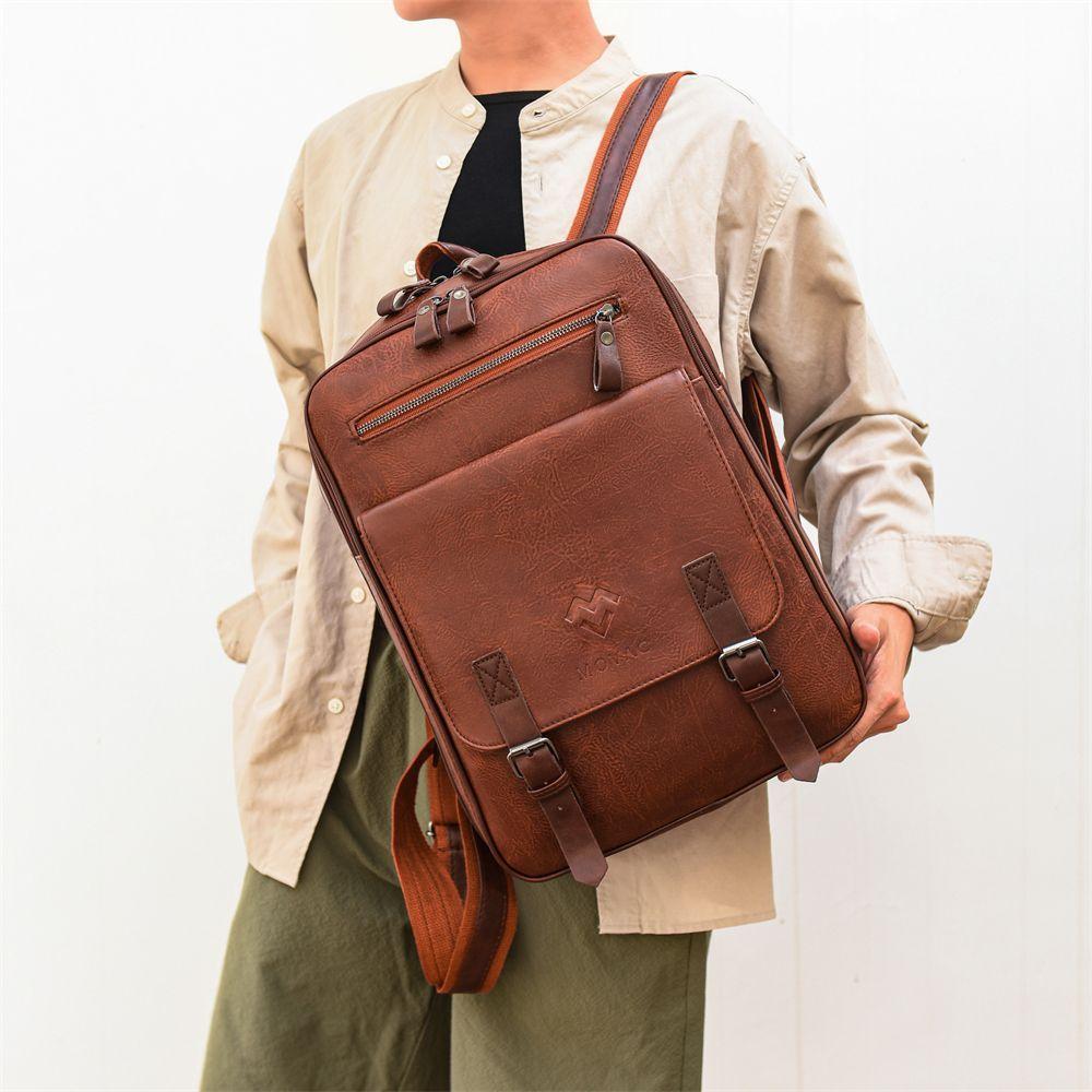 Mochila MOVAC De Cuero Pu Elegante Multifuncional Gran Capacidad-5
