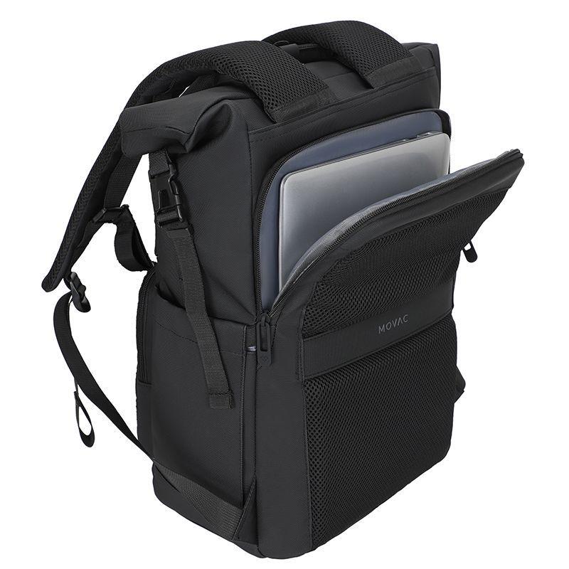 Mochila MOVAC Explorer Tipo Sobre expandible 20L a 30L Notebook 16 Antirrobo Viaje Impermeable-7
