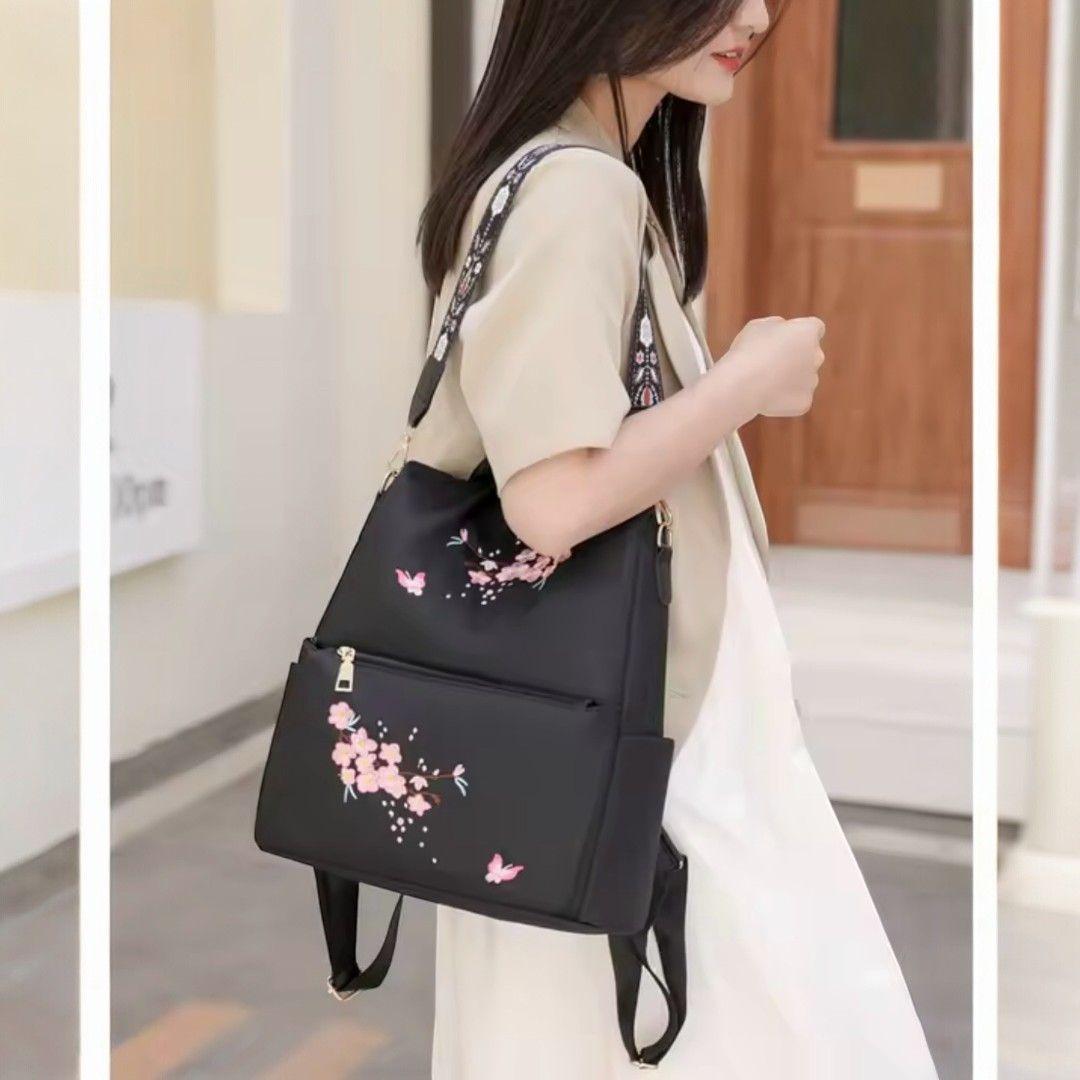 Mochila Antirrobo Mujer Oxford Impermeable Multifuncional con Correa Desmontable-3