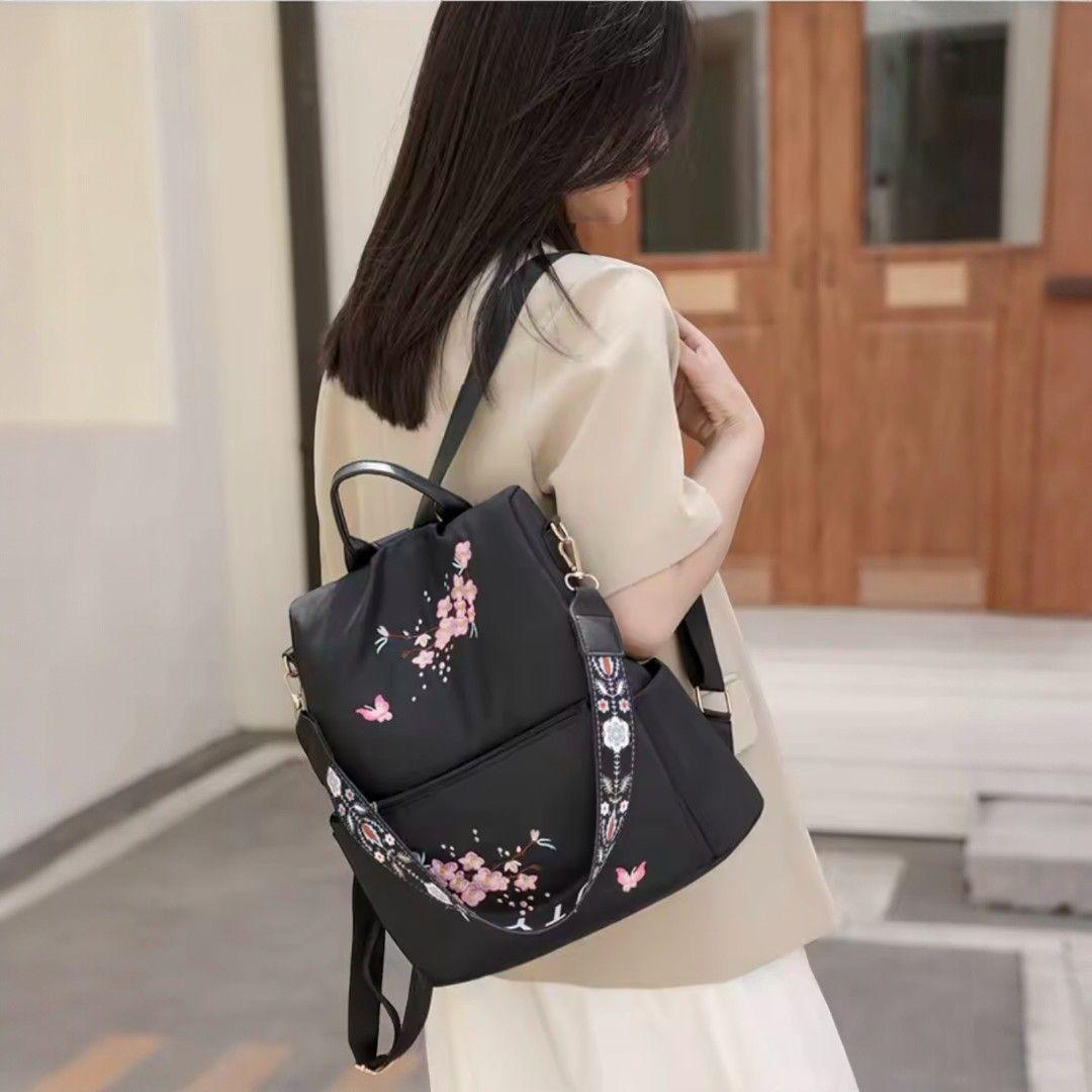 Mochila Antirrobo Mujer Oxford Impermeable Multifuncional con Correa Desmontable-6