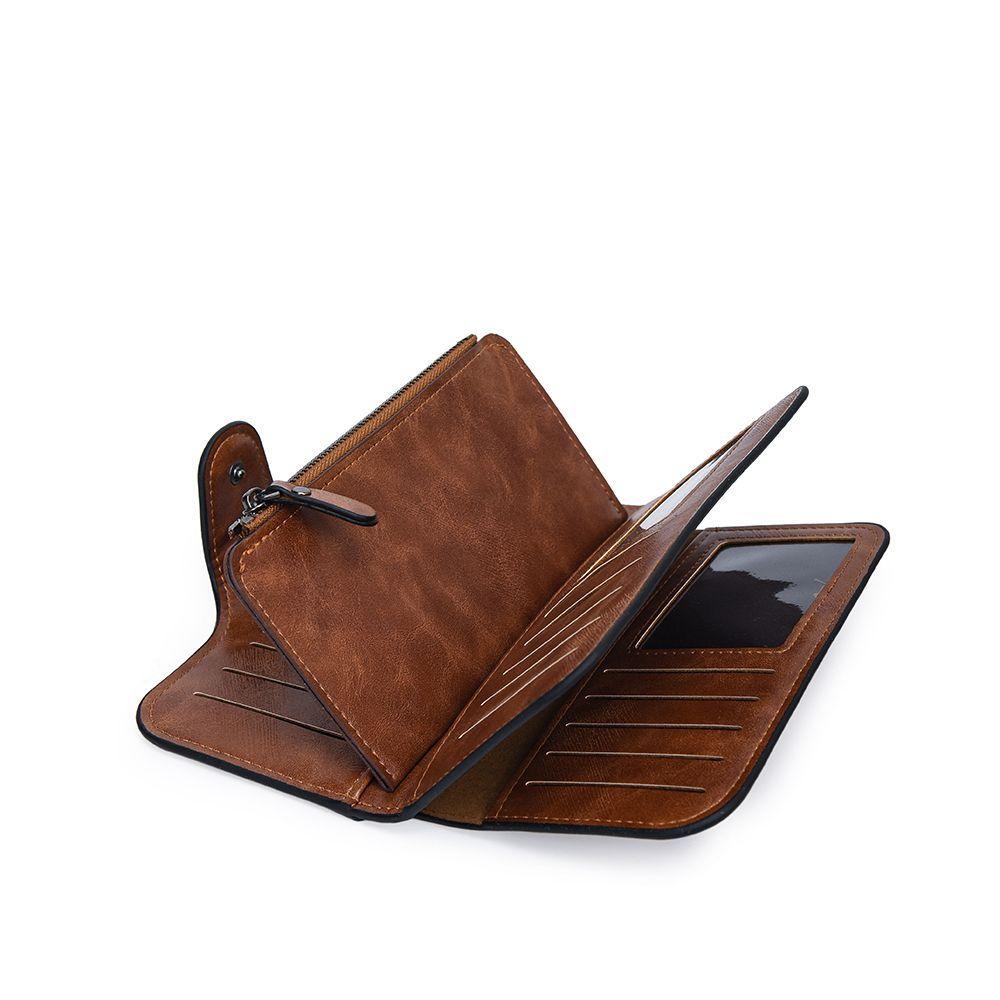 Billetera s MOVAC Mujer Valenza Cuero PU Vintage Grande Con Cierre y Tarjetero-4