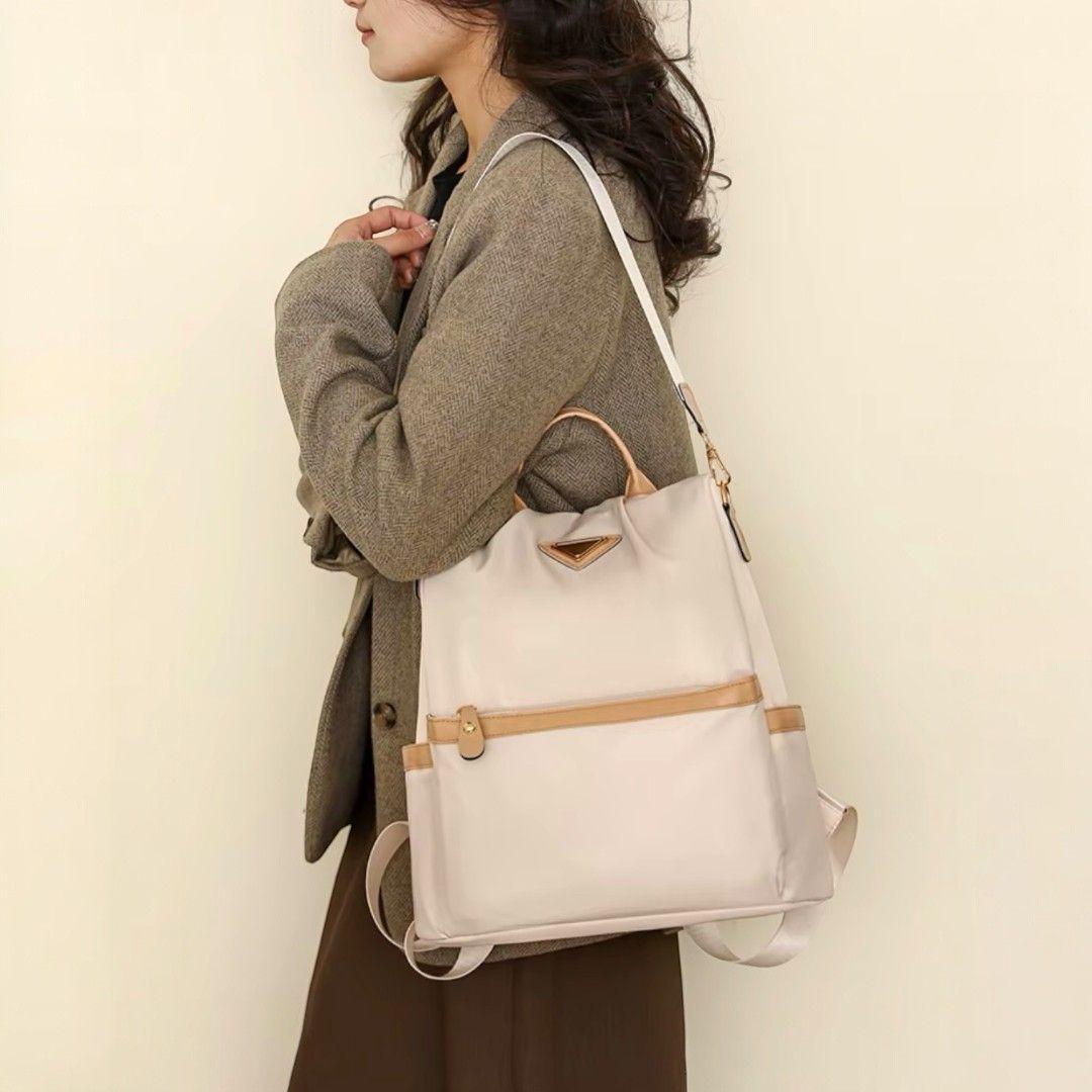 Mochila Antirrobo Mujer Oxford Impermeable con Bolsillo Trasero de Seguridad-3