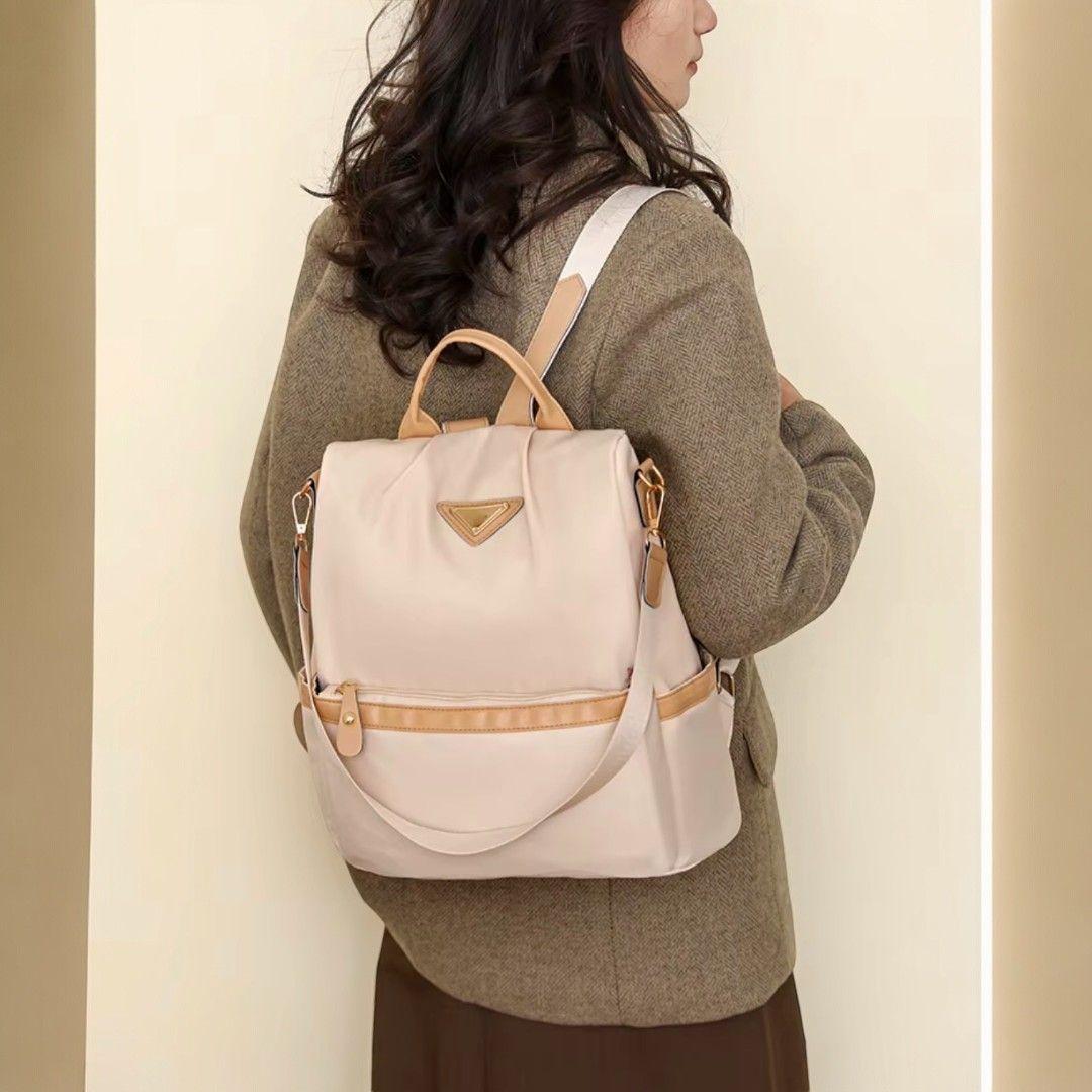 Mochila Antirrobo Mujer Oxford Impermeable con Bolsillo Trasero de Seguridad-5