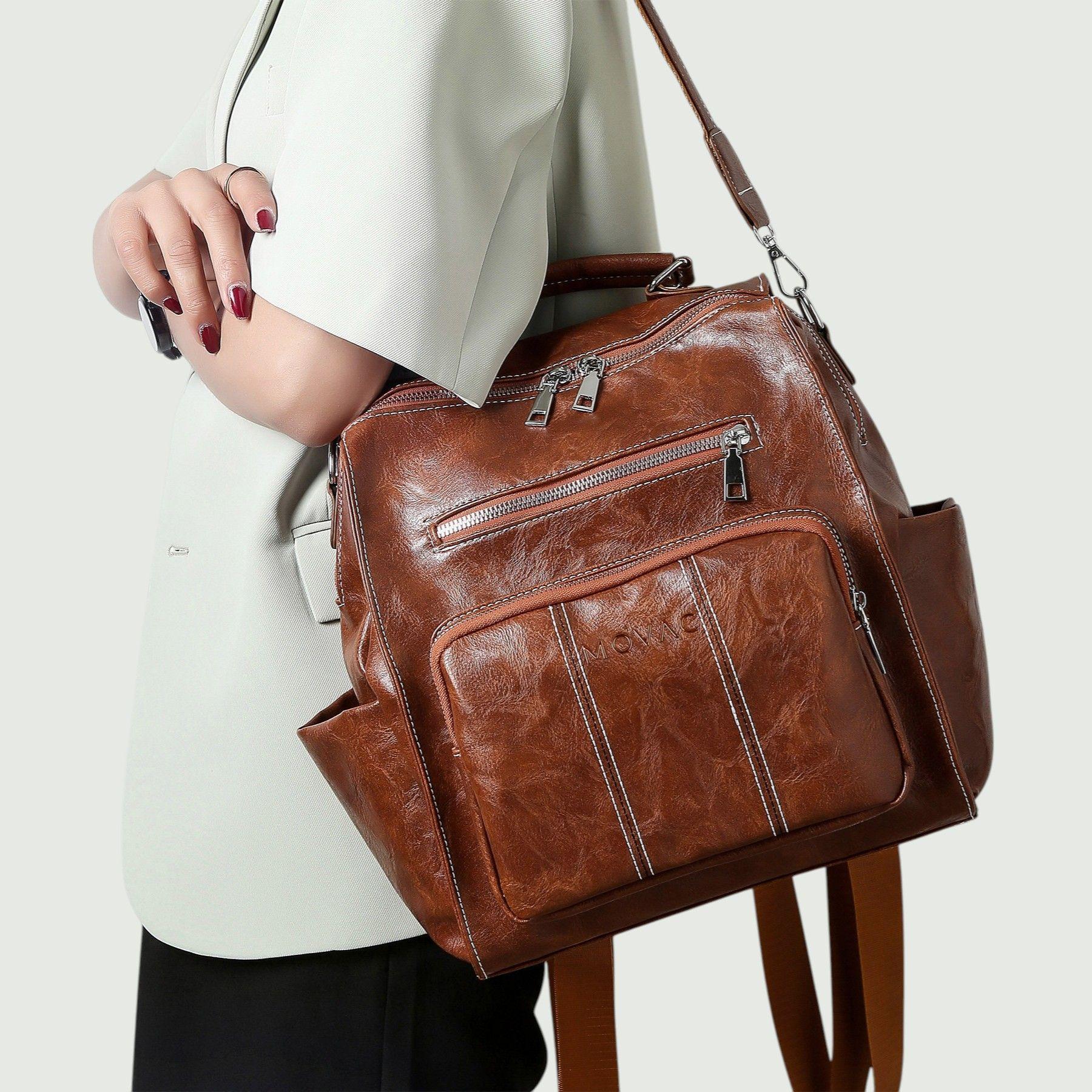 Mochila MOVAC Tokio para Mujer Cuero PU Urbana Versátil -6