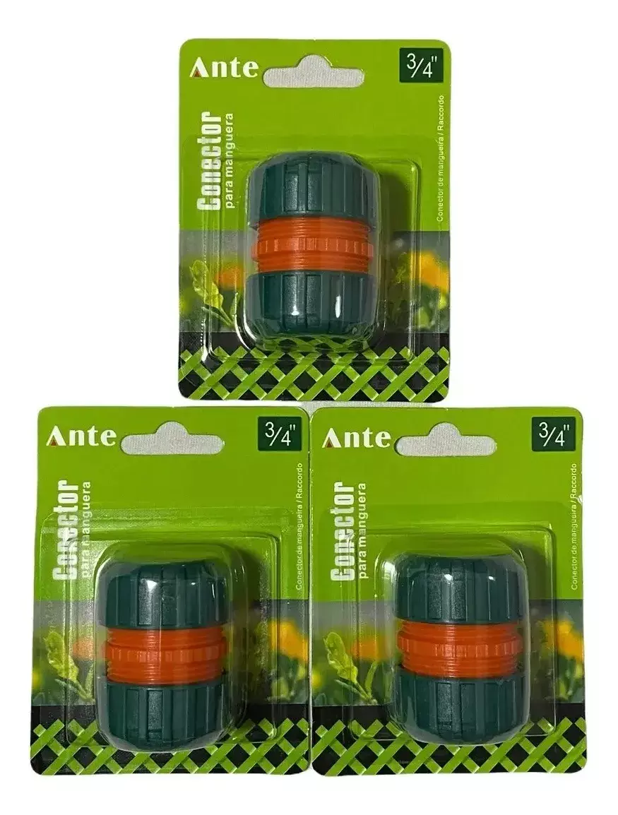 Union Conector Acople Rapido Manguera De 3/4" Premium pack3-0