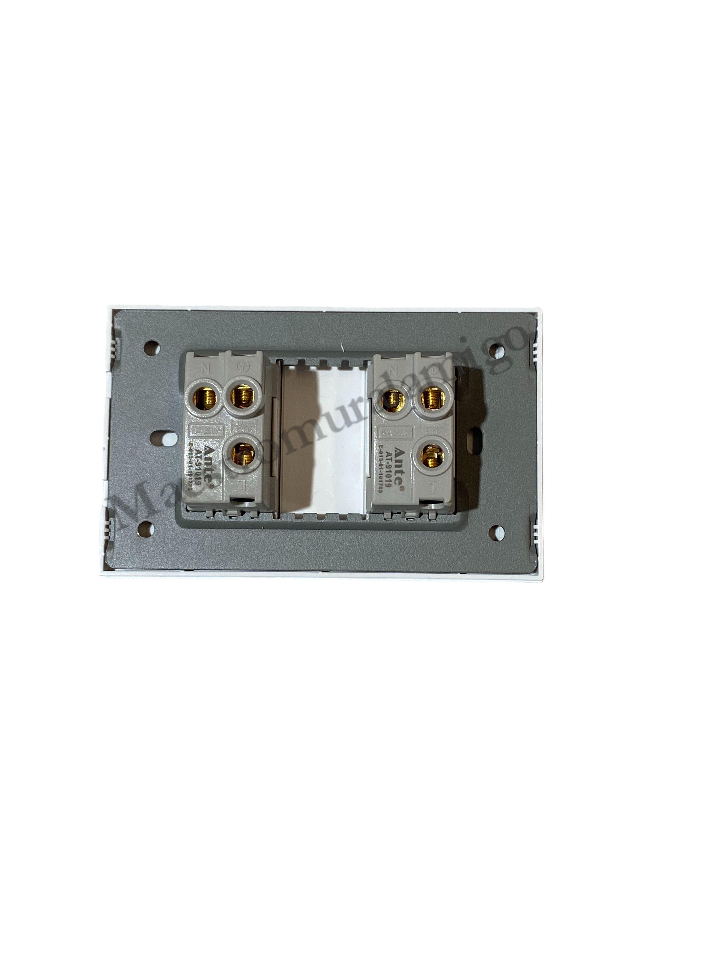 Tomacorriente Doble 9/12 10a 250v Certificado Resistente al Fuego Pack 3-4
