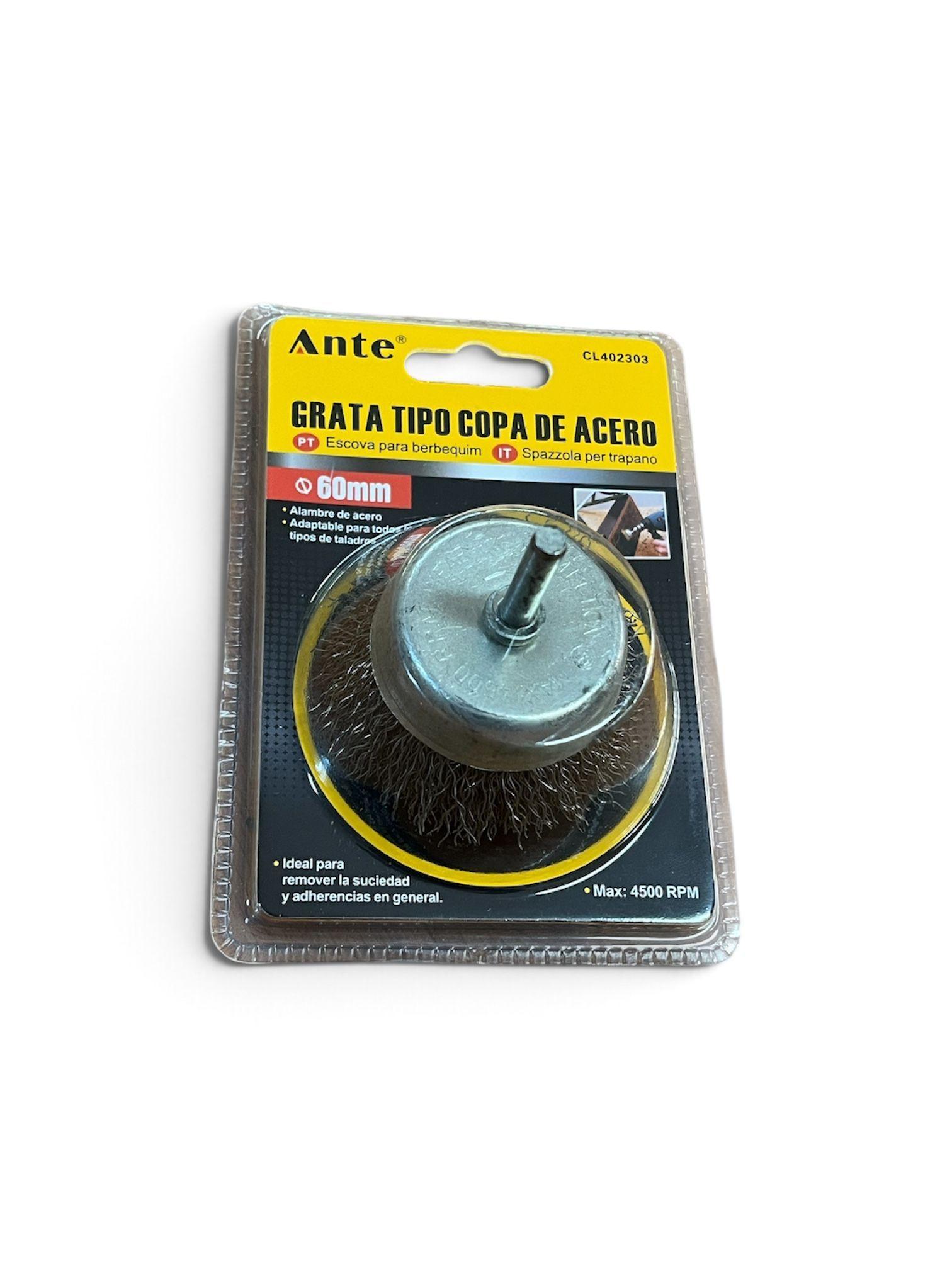 Cepillo Grata Escobilla Acero Taladro 60mm 4500 Rpm Pack3-1