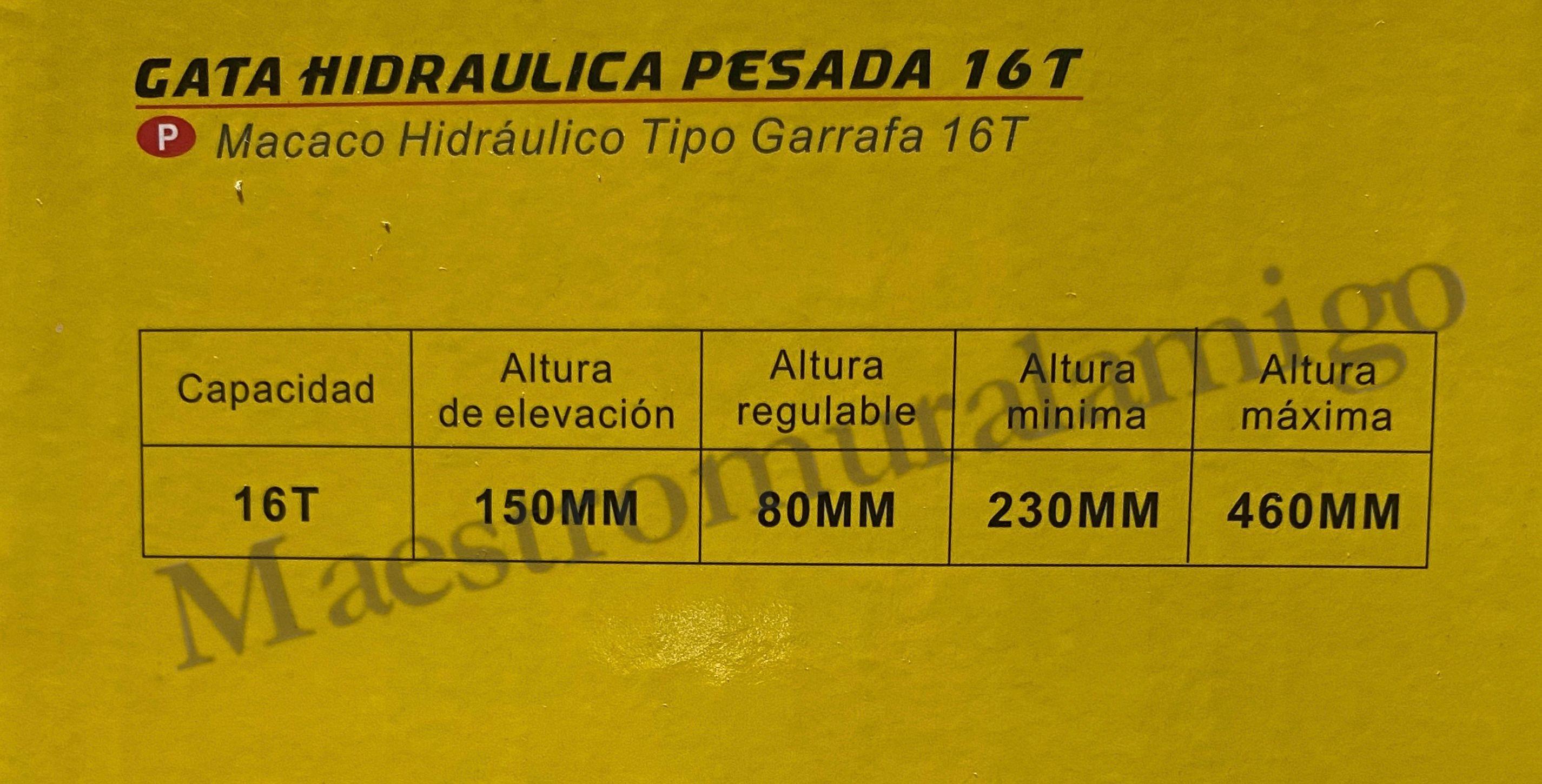 Gata Hidráulica Tipo Botella De 16 Toneladas Professional-7