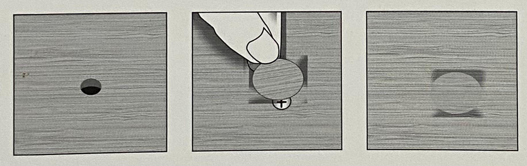 Tapa Adhesiva Para Tornillo 13mm Pvc Color Madera 30ps Pack3-2