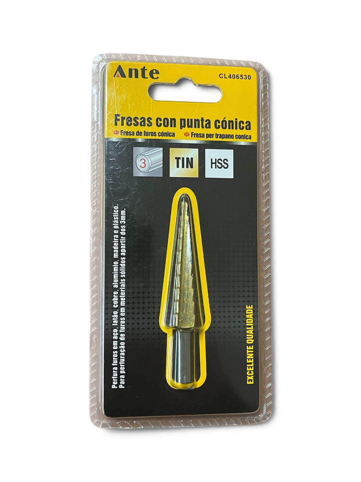 Fresa Broca C nica De Acero R pido 3 12mm Escalonada Premium-0