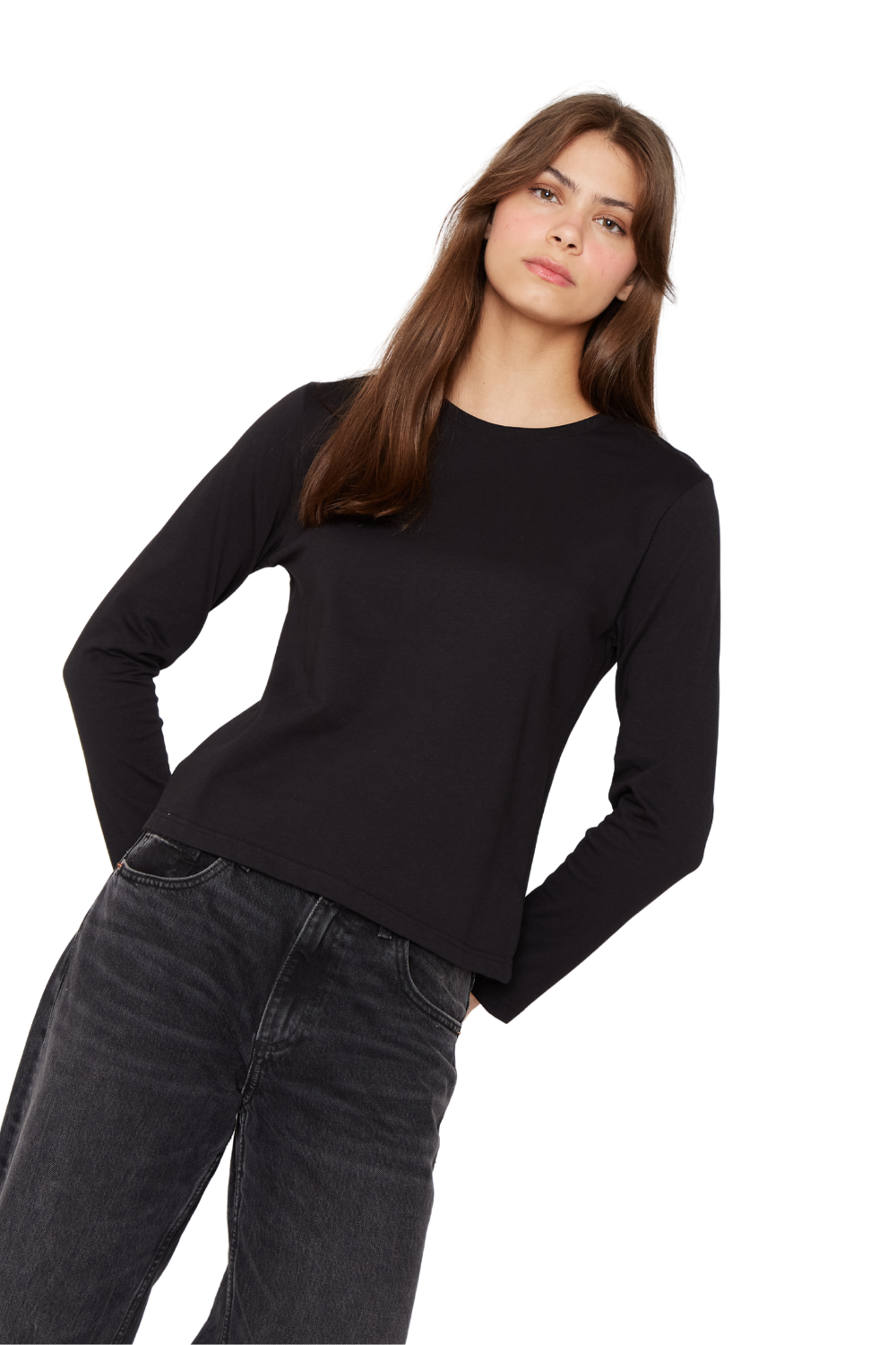 Polera Jacinta manga larga negra Jacinta Tienda-2