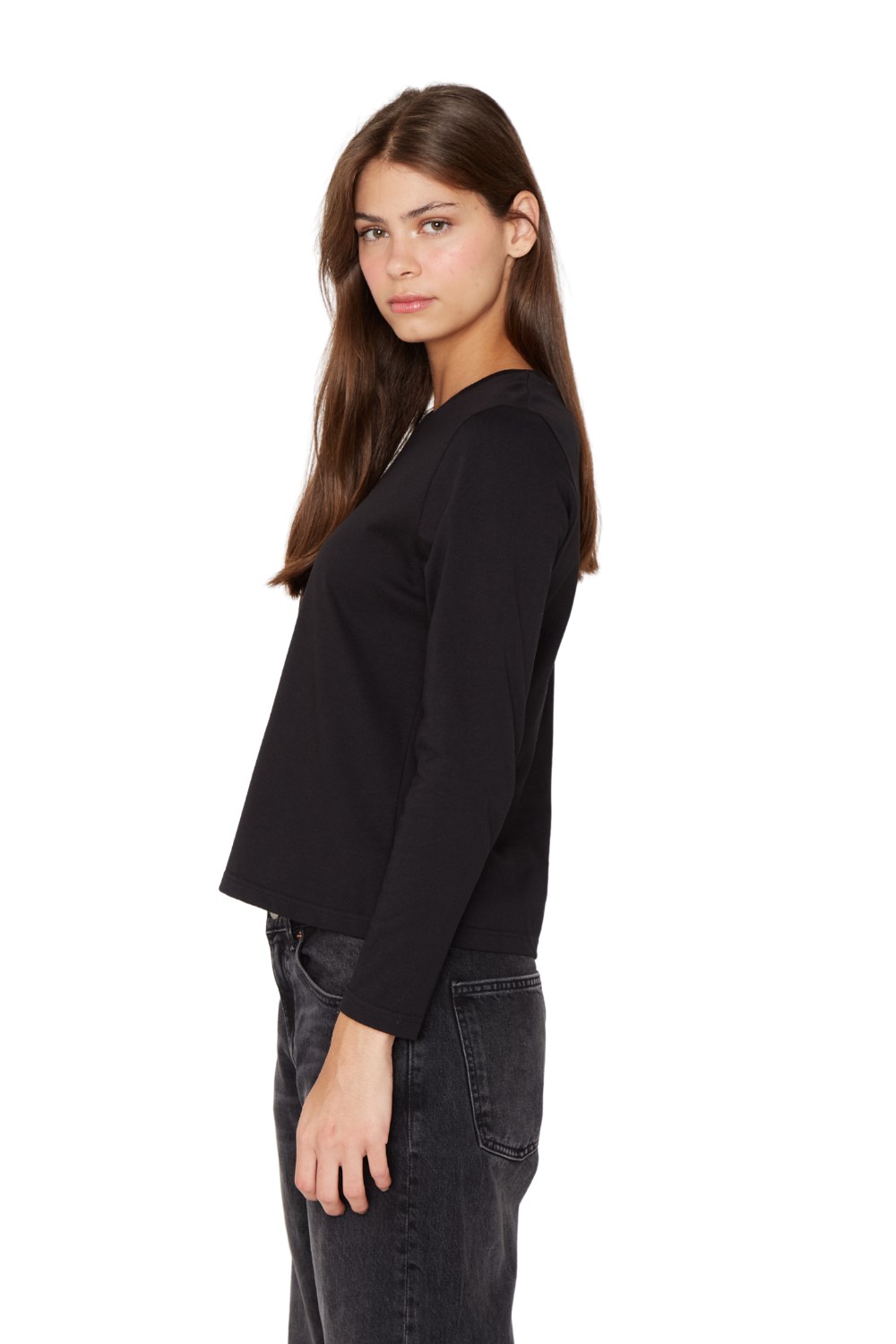 Polera Jacinta manga larga negra Jacinta Tienda-3