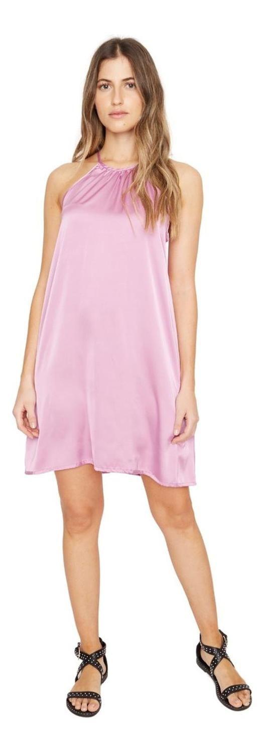 Vestido Rena Satin Lila Jacinta Tienda-5
