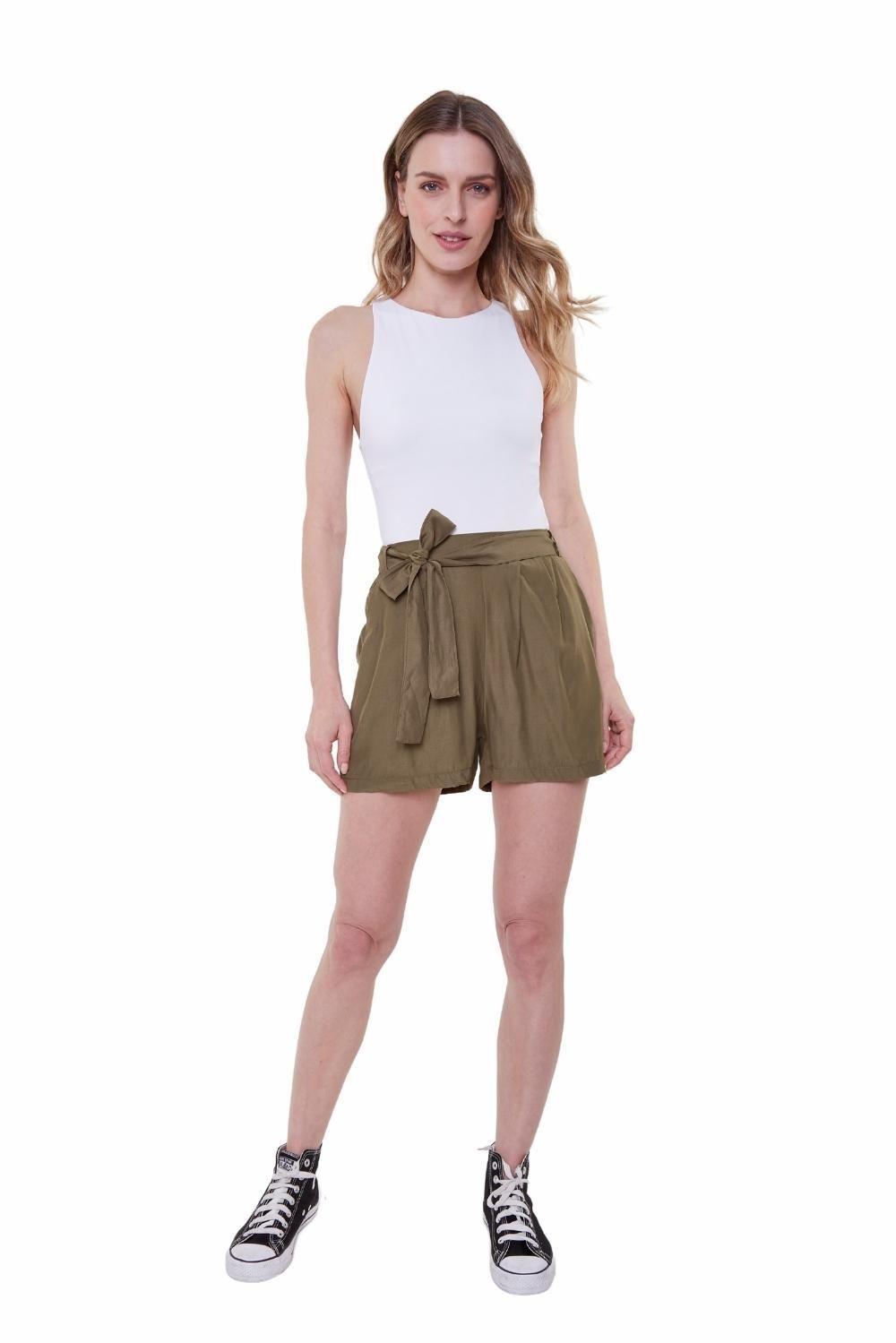 Short Greta con lazo II verde-4