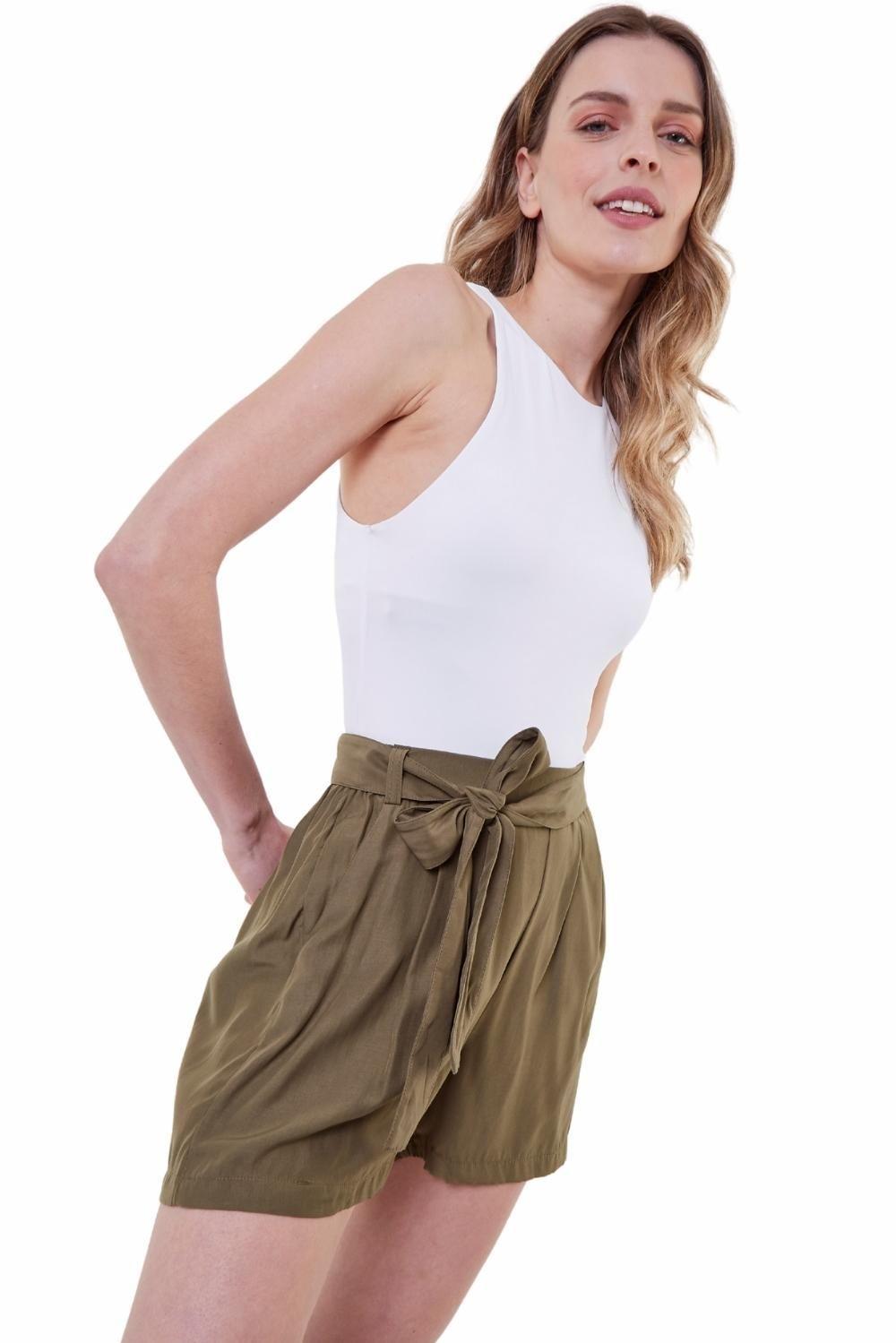 Short Greta con lazo II verde-2