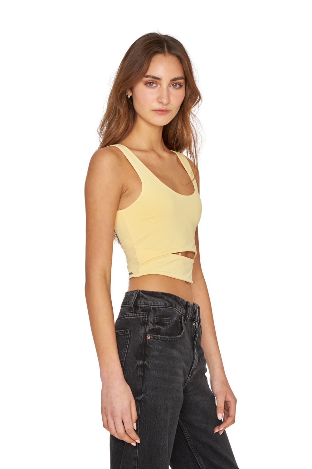 Croptop Cut Out amarillo Jacinta Tienda-1