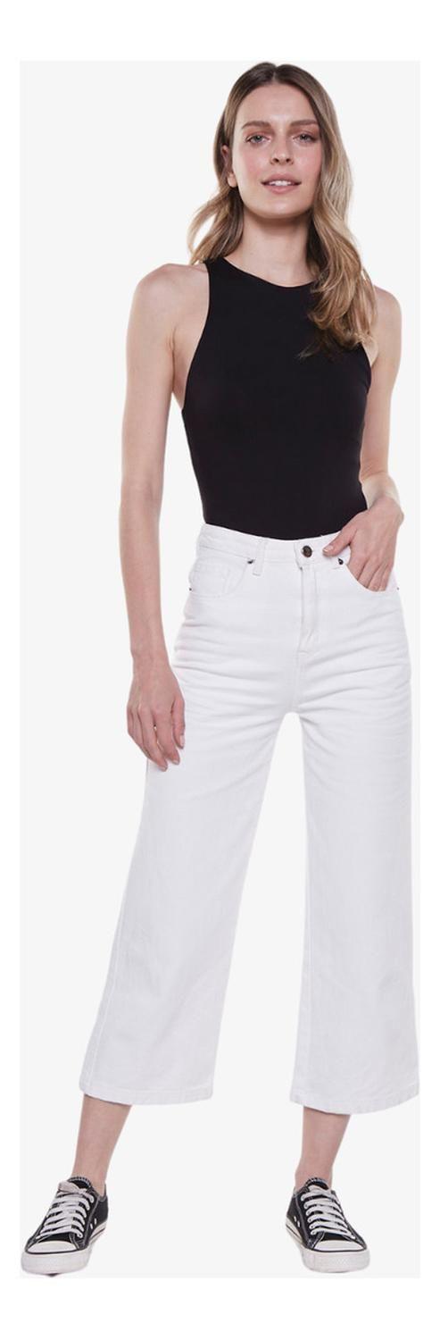 Jeans Bianca Midi Blanco Jacinta Tienda-0