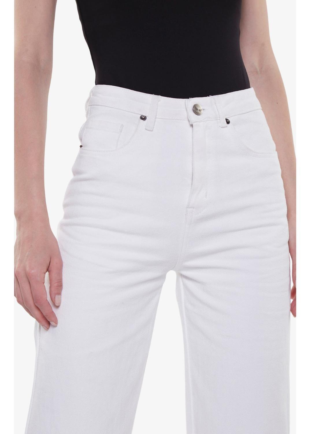 Jeans Bianca Midi Blanco Jacinta Tienda-3