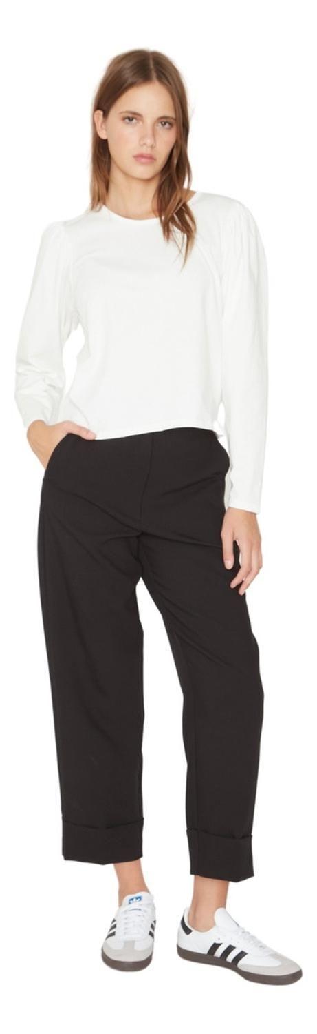 Polera Alicia manga larga blanca Jacinta Tienda-3
