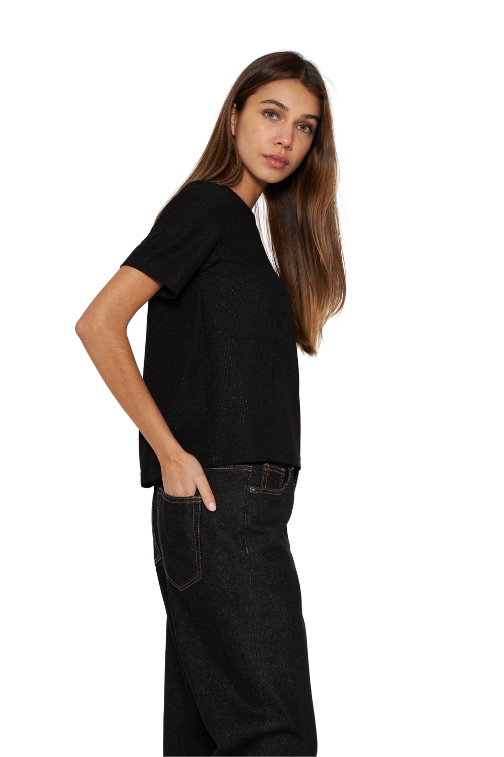Polera Tesa negra Jacinta Tienda-1